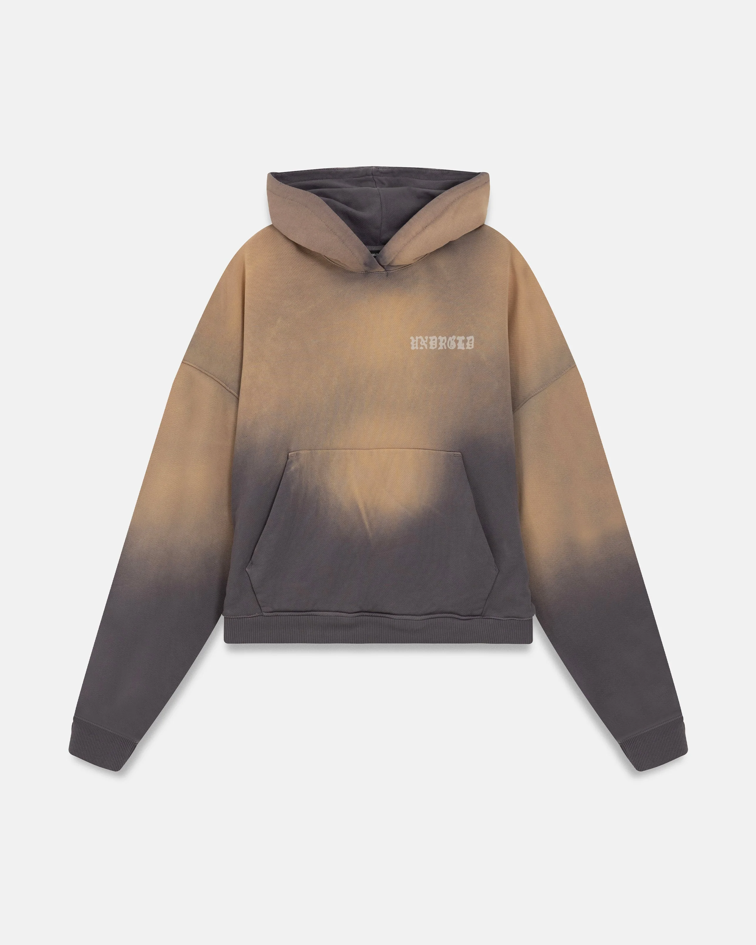 94' Fragments Boxy Fit Hoodie Dirty Brown - Image 3