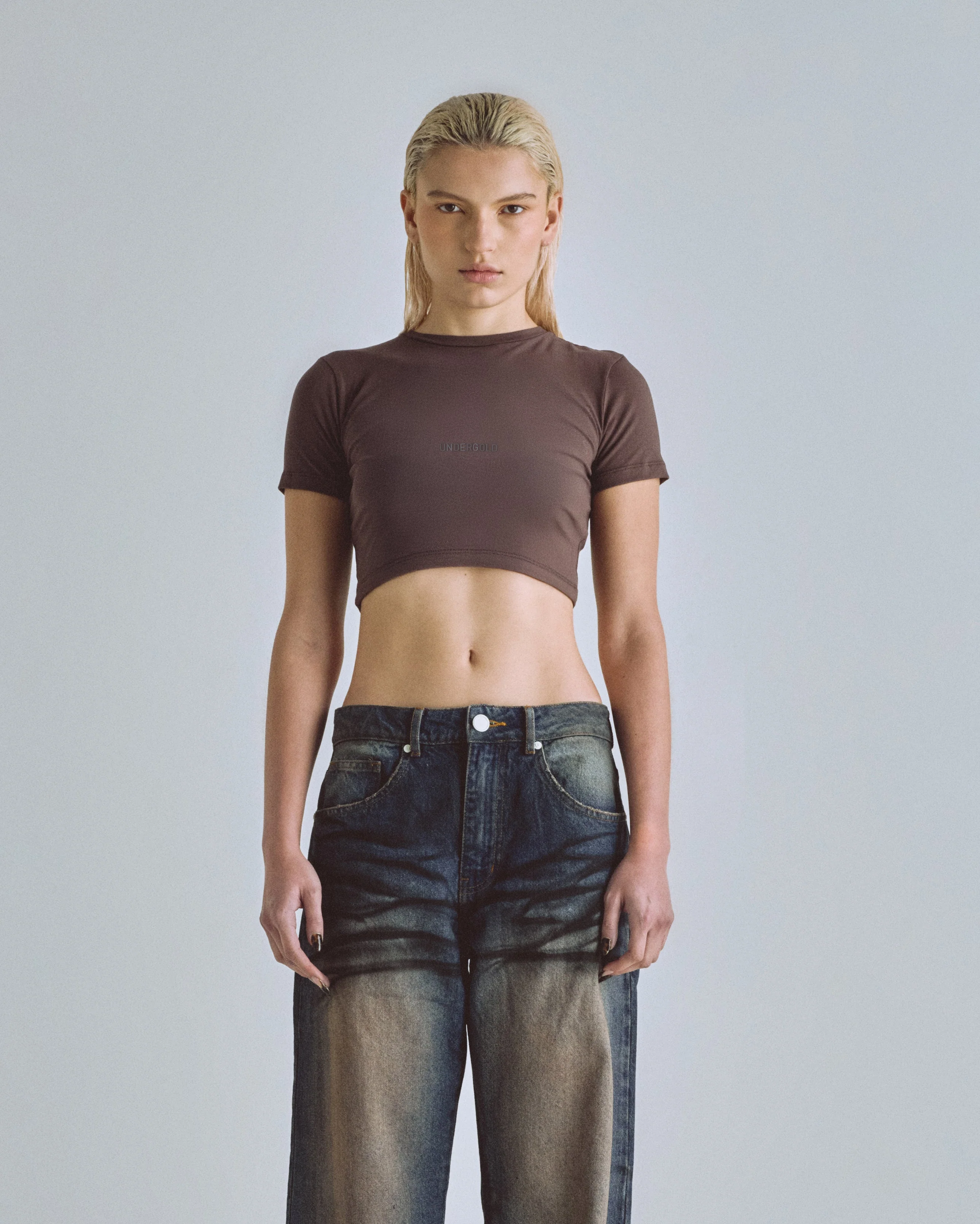 Basics Baby Tee Brown - Image 2