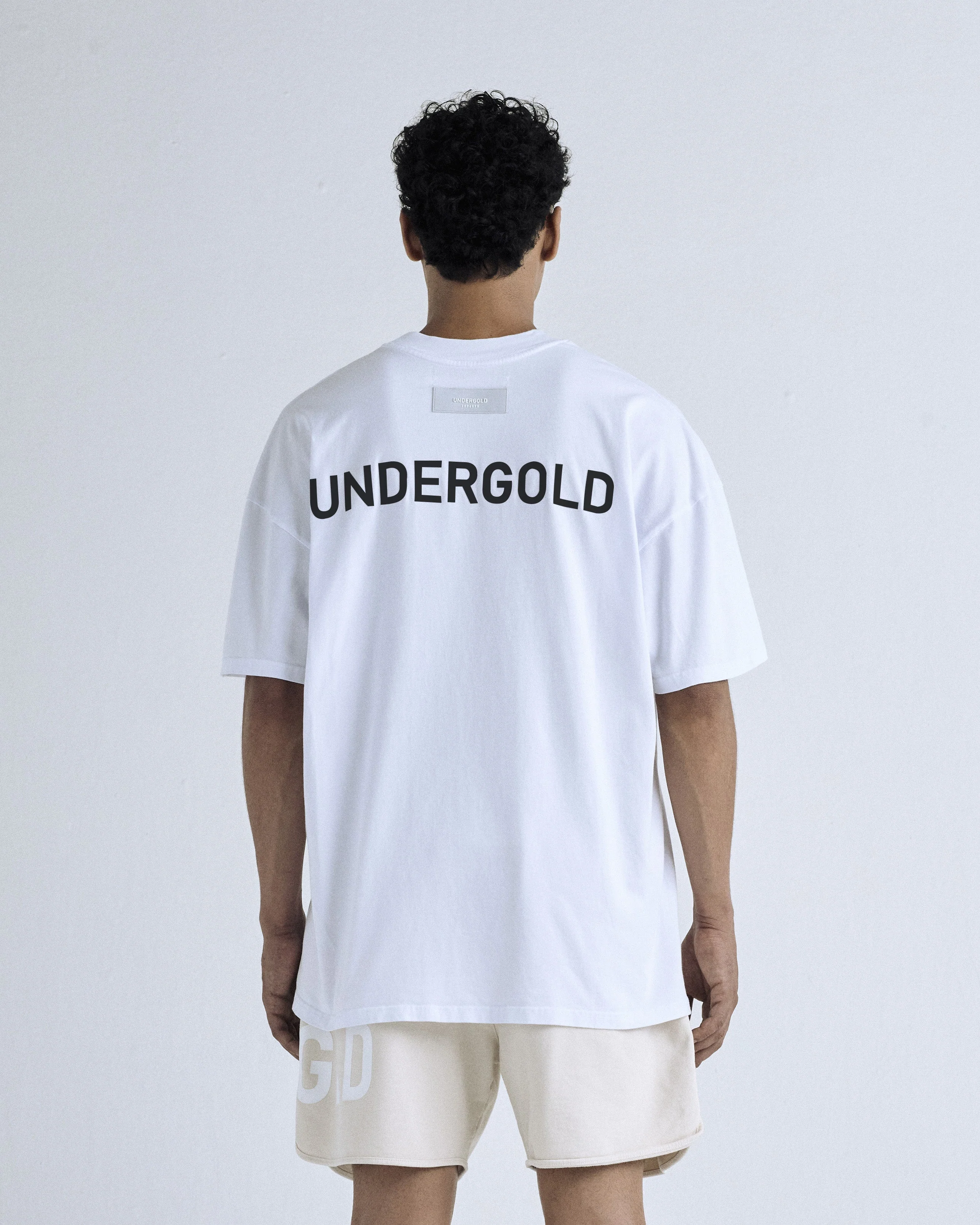 Basics Light Logo Tshirt White - Image 4