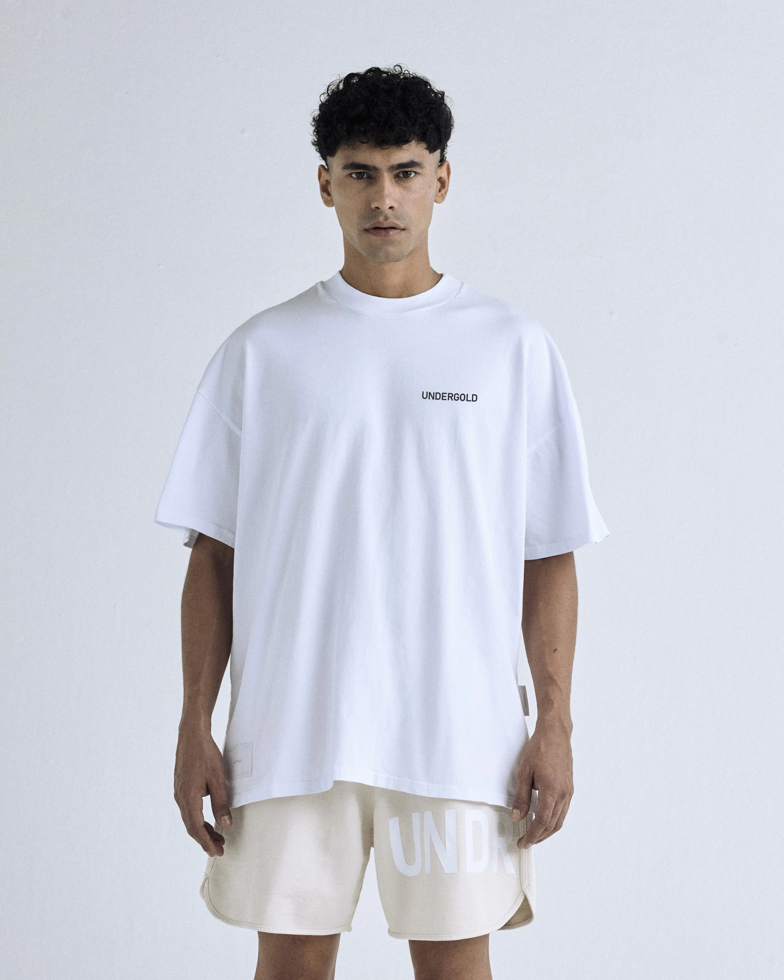 Basics Light Logo Tshirt White - Image 5