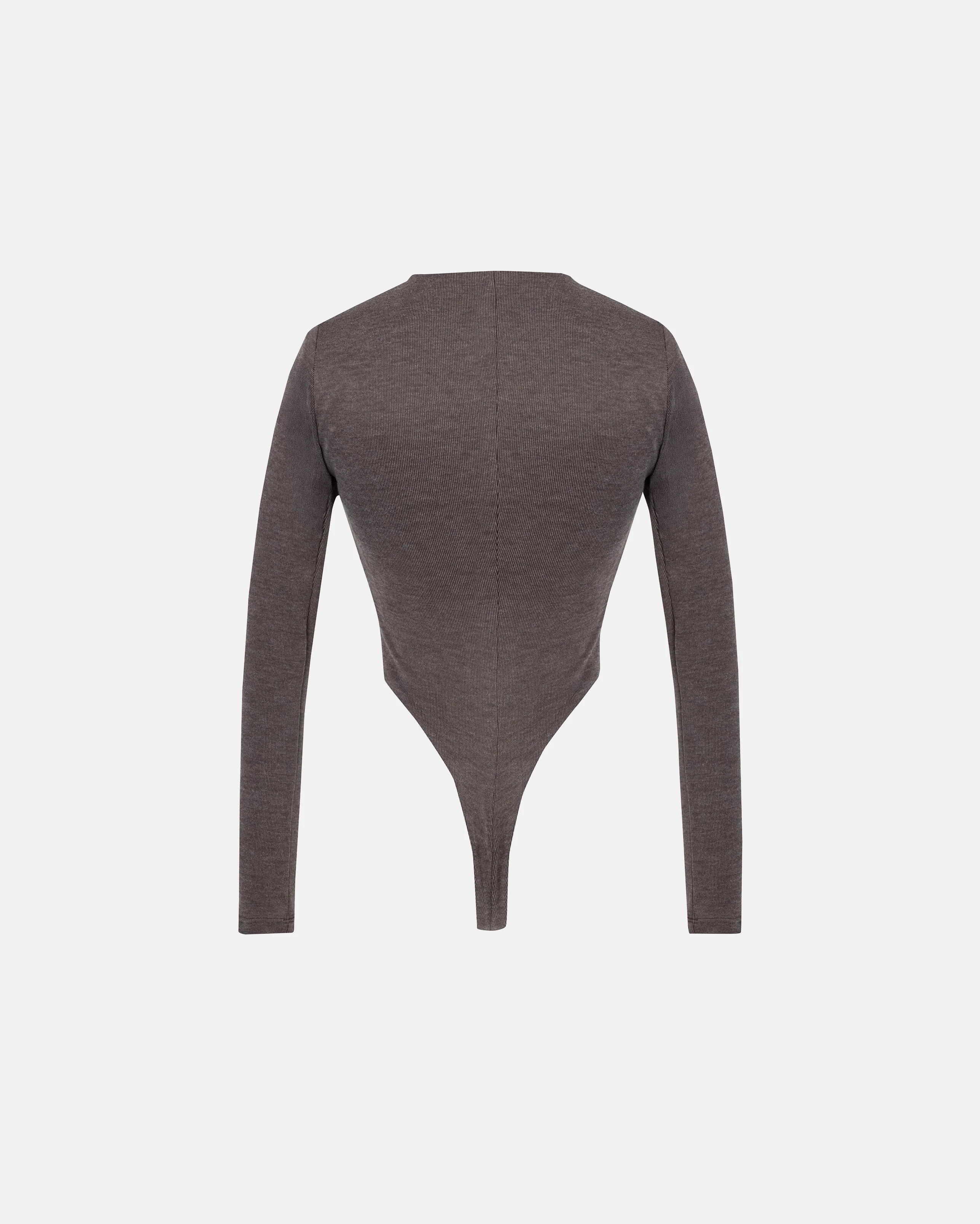 Basics Oval Braided Bodysuit Brown - Image 3
