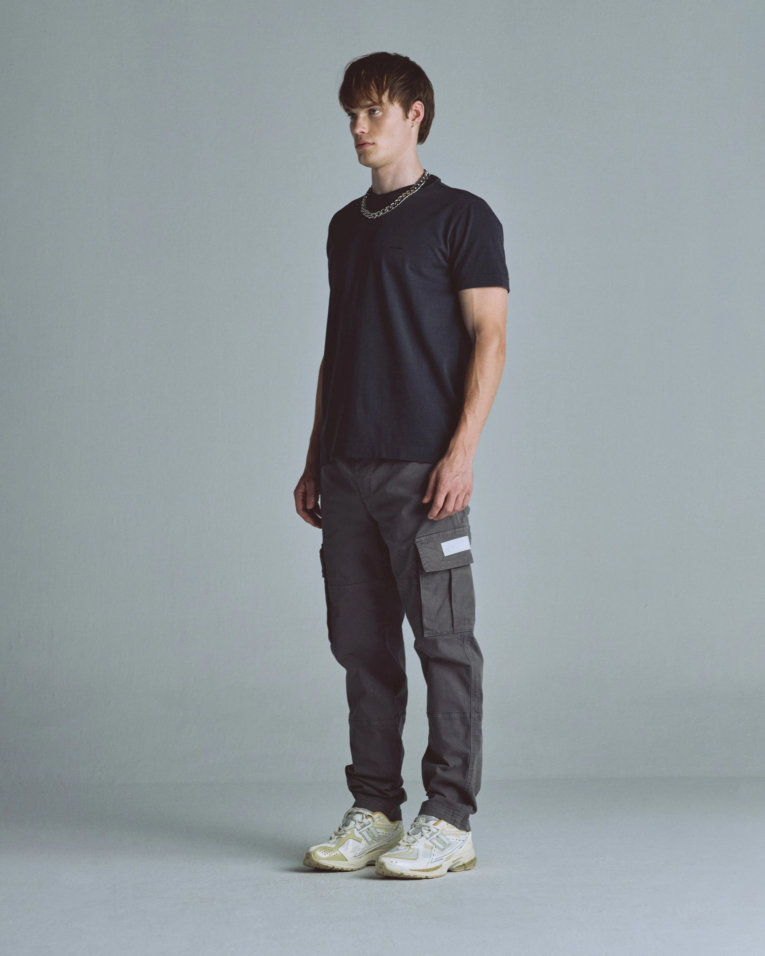 Basics Relaxed Cargo Pant Gray - Image 5