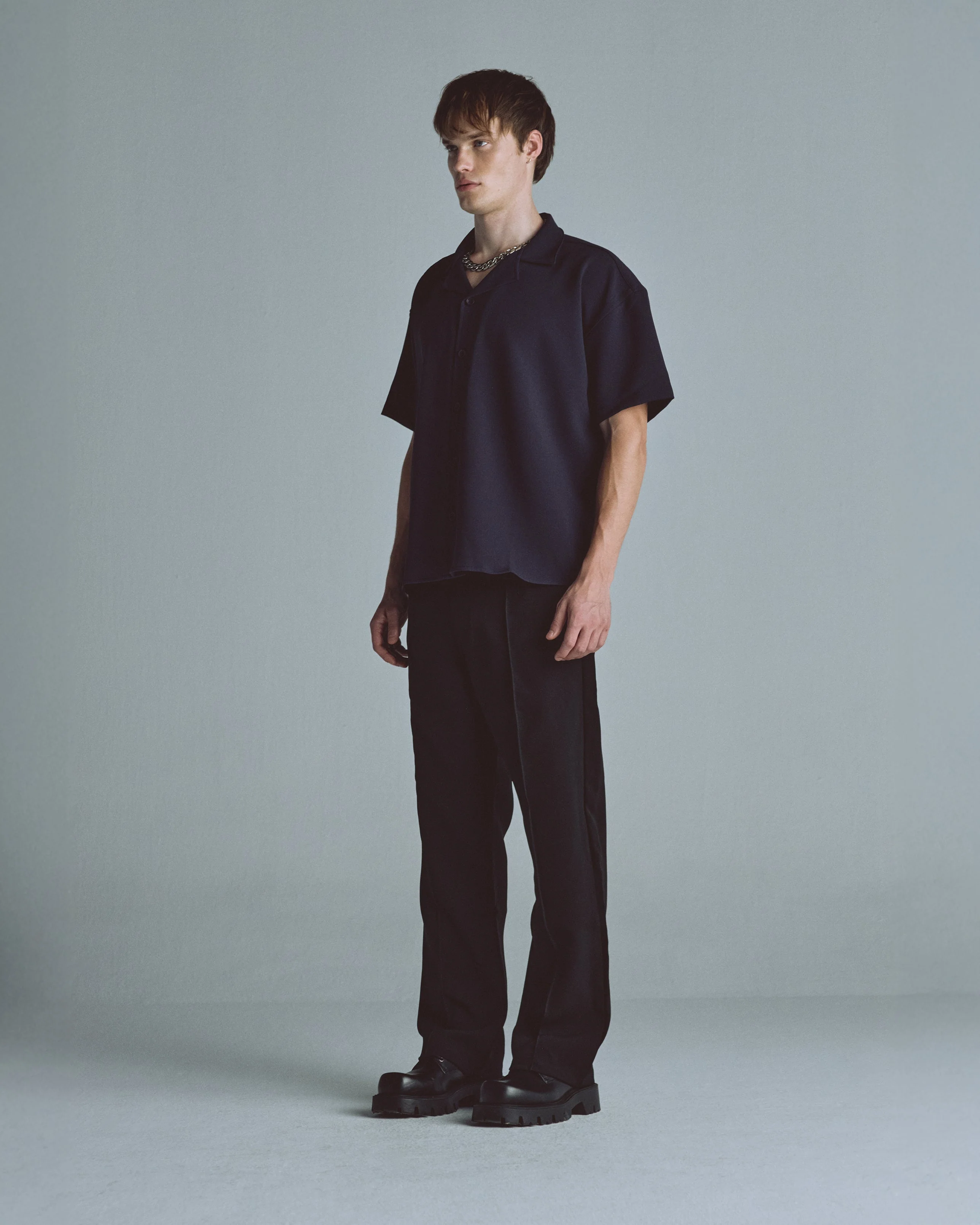 Basics Short Sleeve Shirt Dark Gray - Image 5