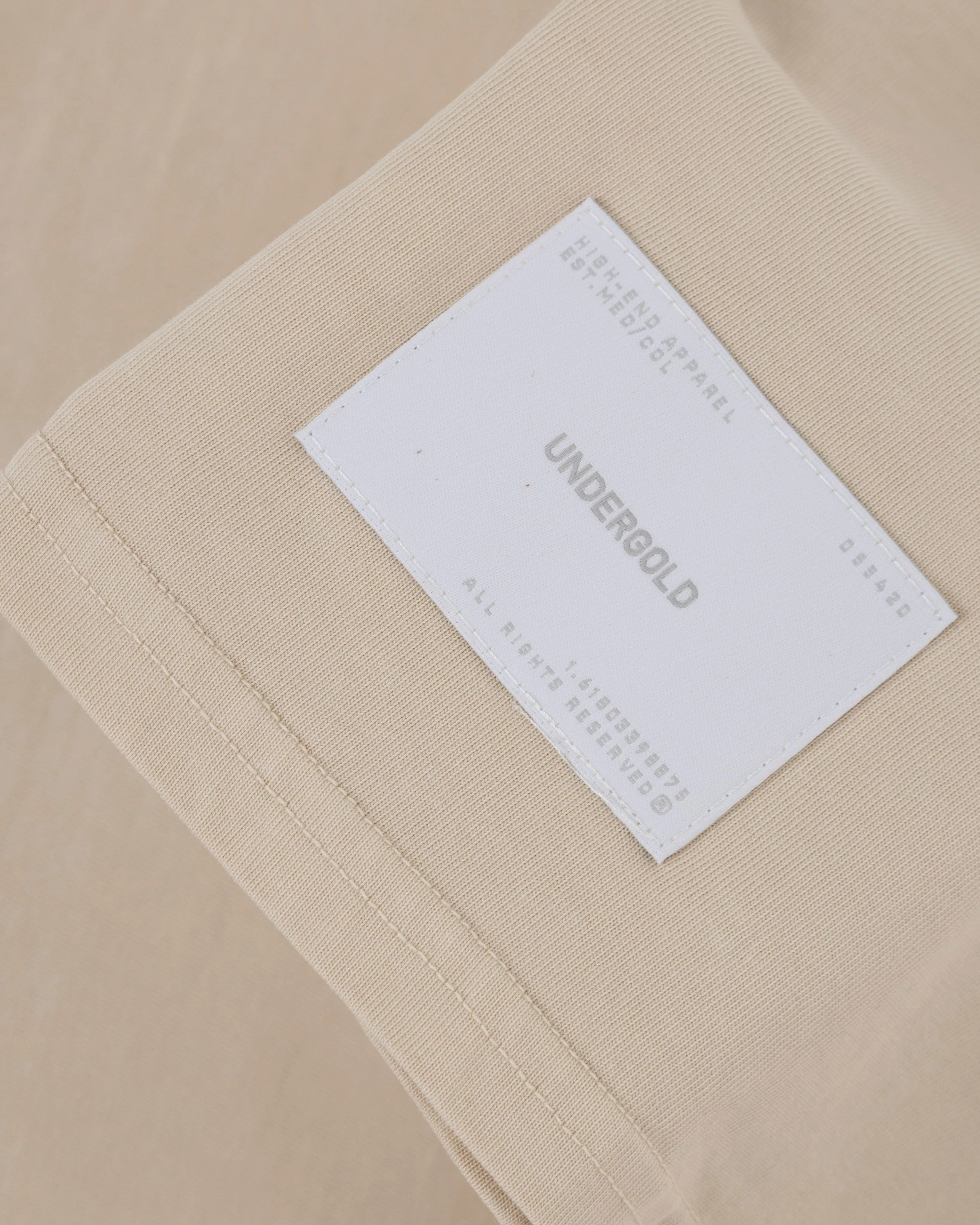 Basics Tiny Logo Regular Fit T-shirt Cream - Image 6