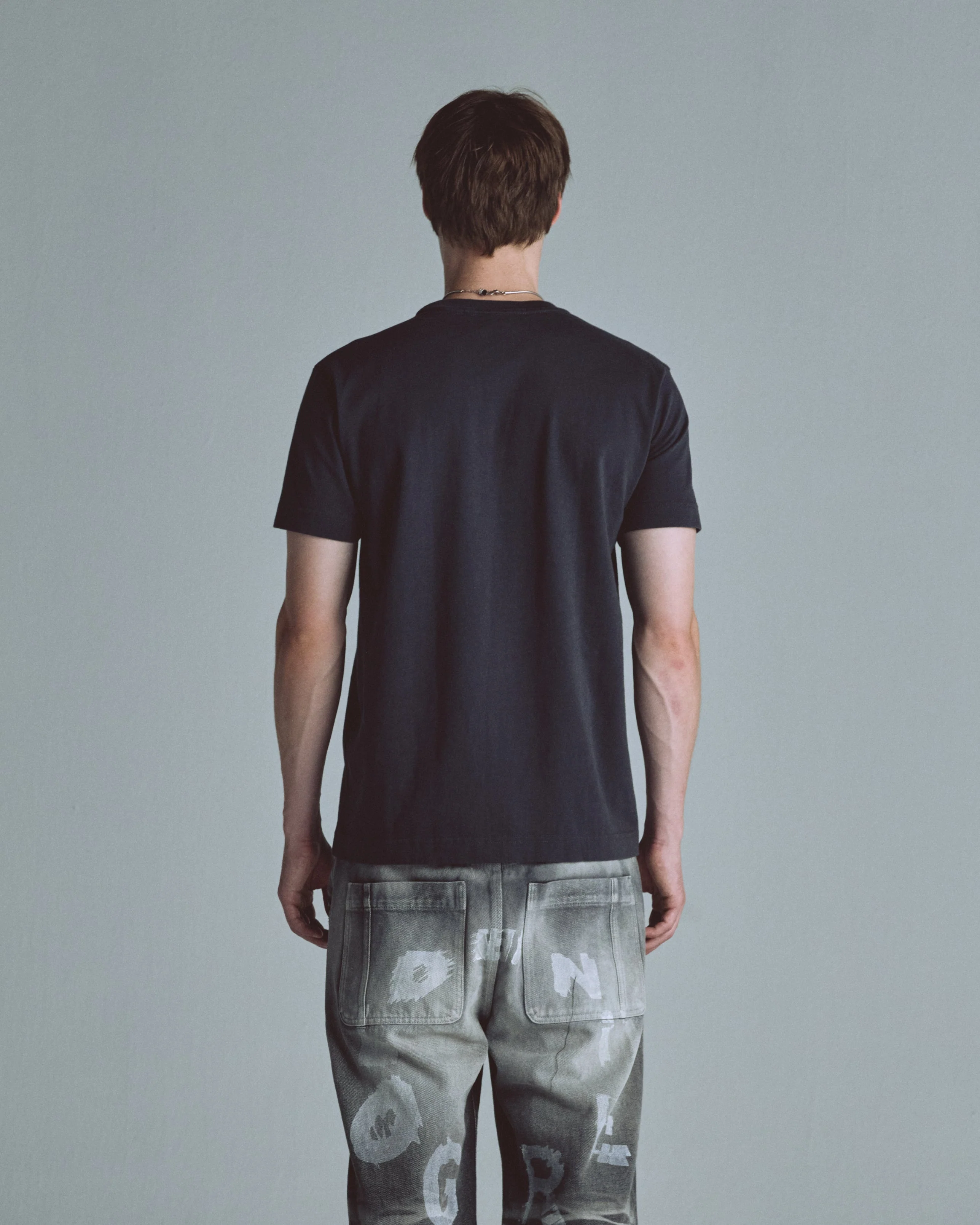 Basics Tiny Logo Regular Fit Tshirt Gray - Image 7