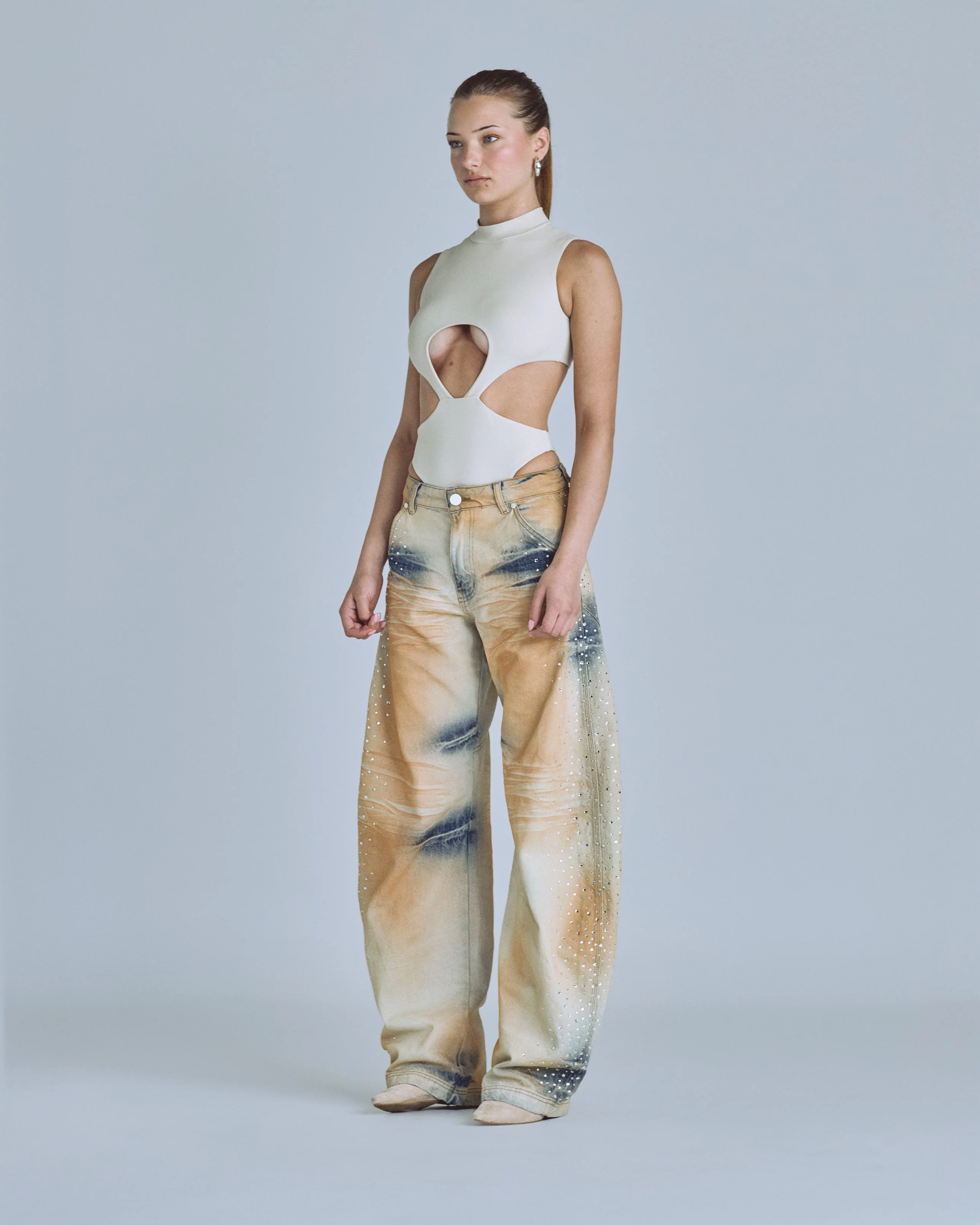 Basics Underboob Bodysuit Cream - Image 5