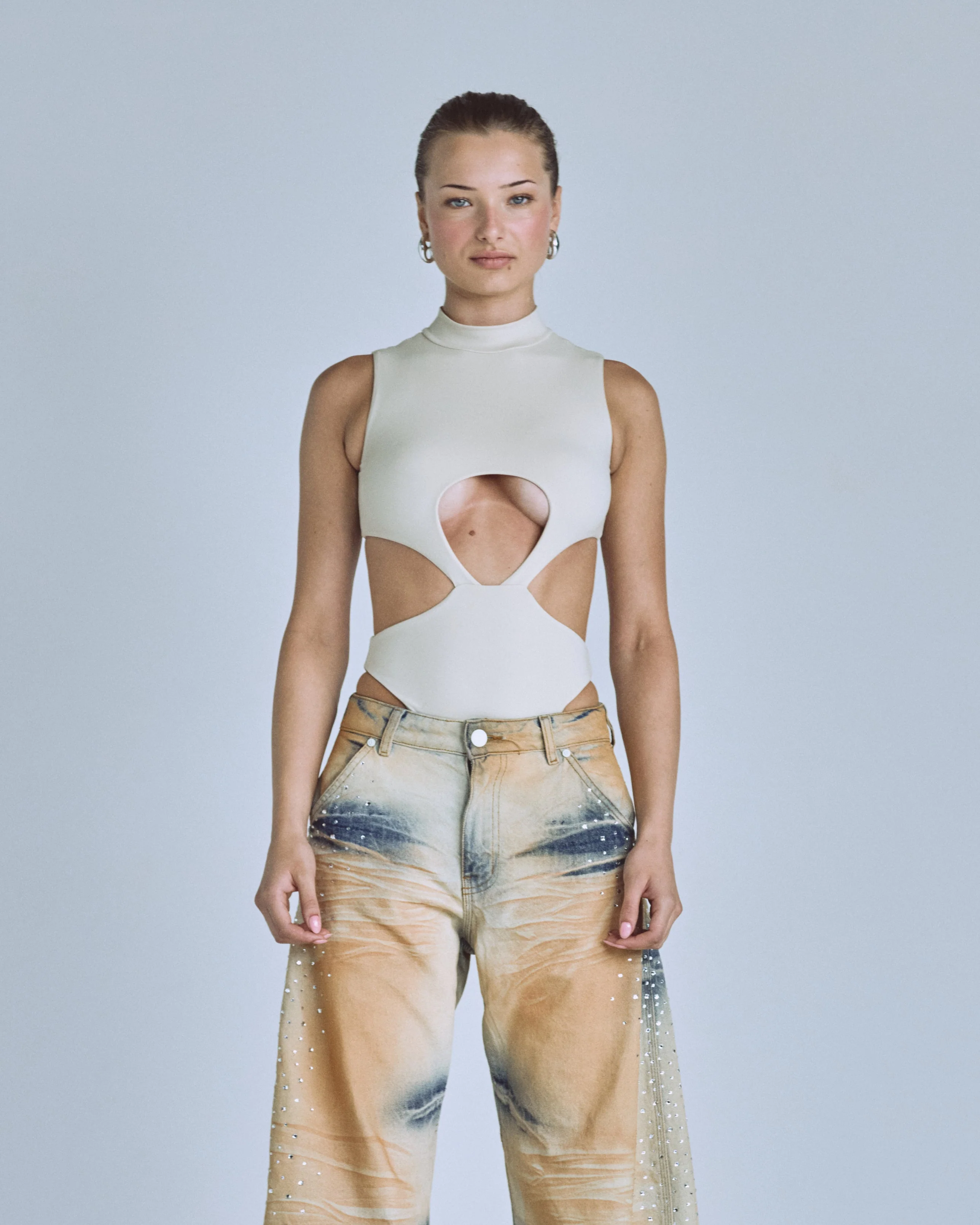 Basics Underboob Bodysuit Cream - Image 8