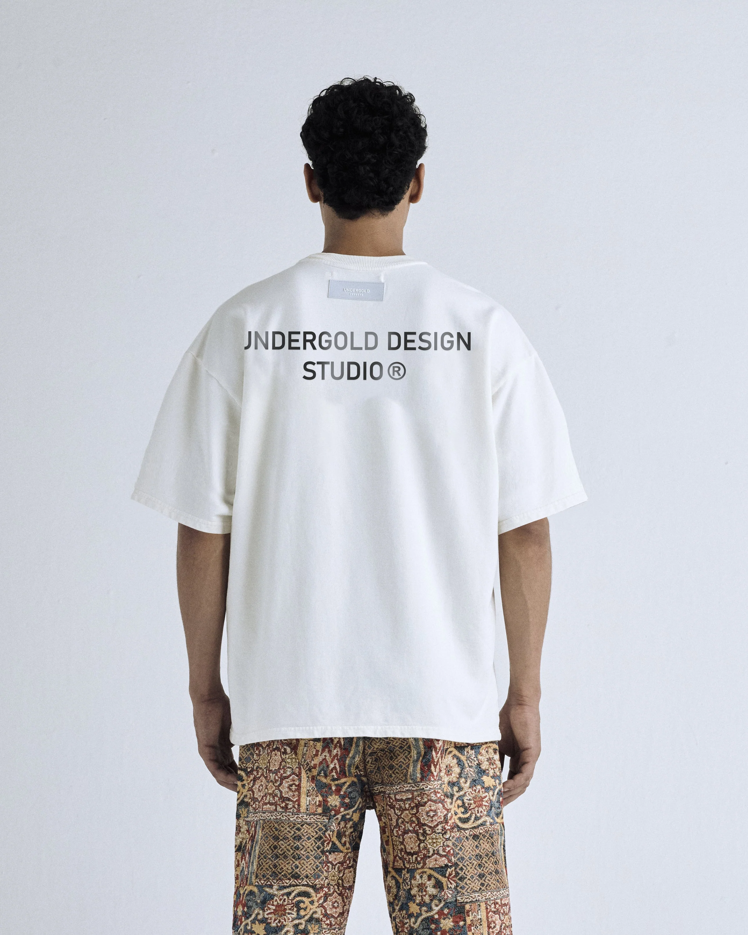Basics Undergold Design Studio Boxy T-shirt White - Image 4
