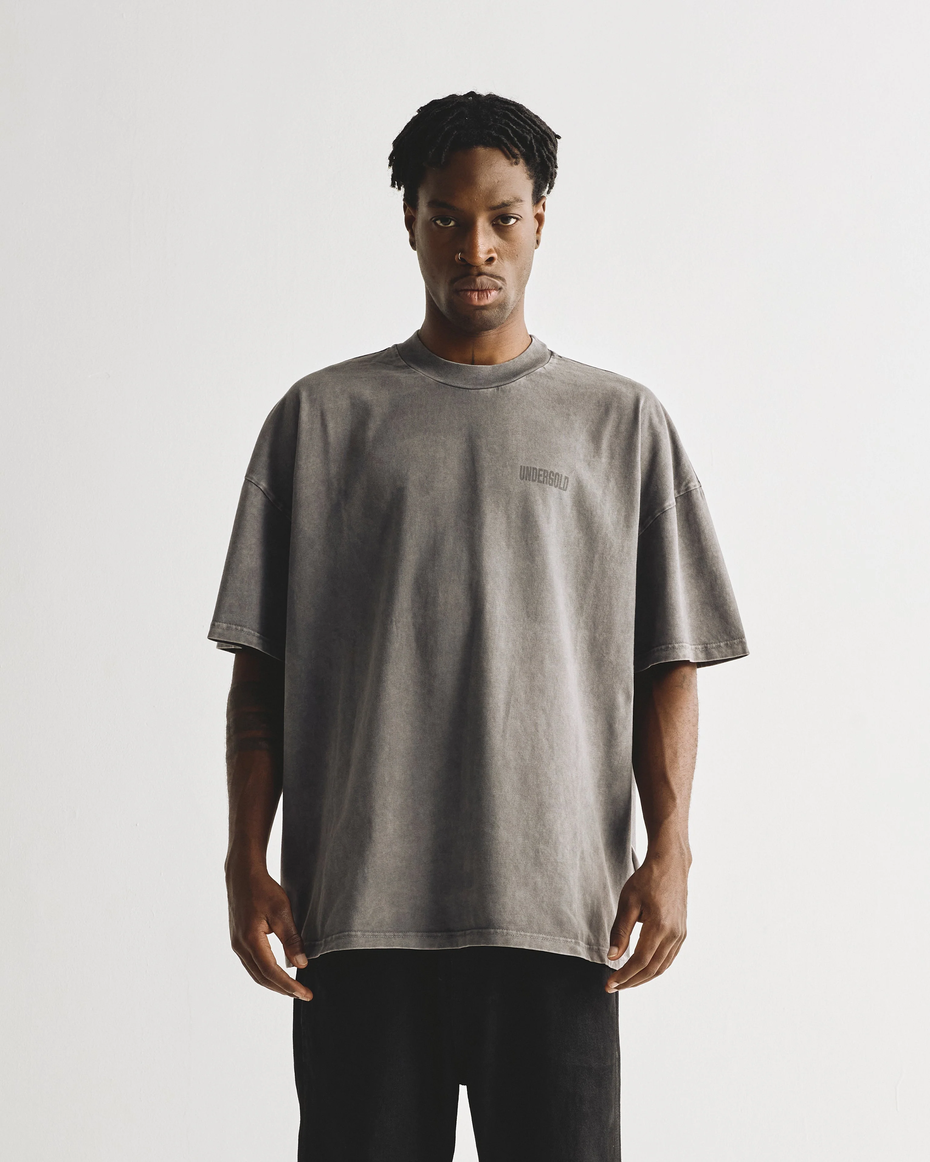 Basics Undergold T-shirt Vintage Gray - Image 2