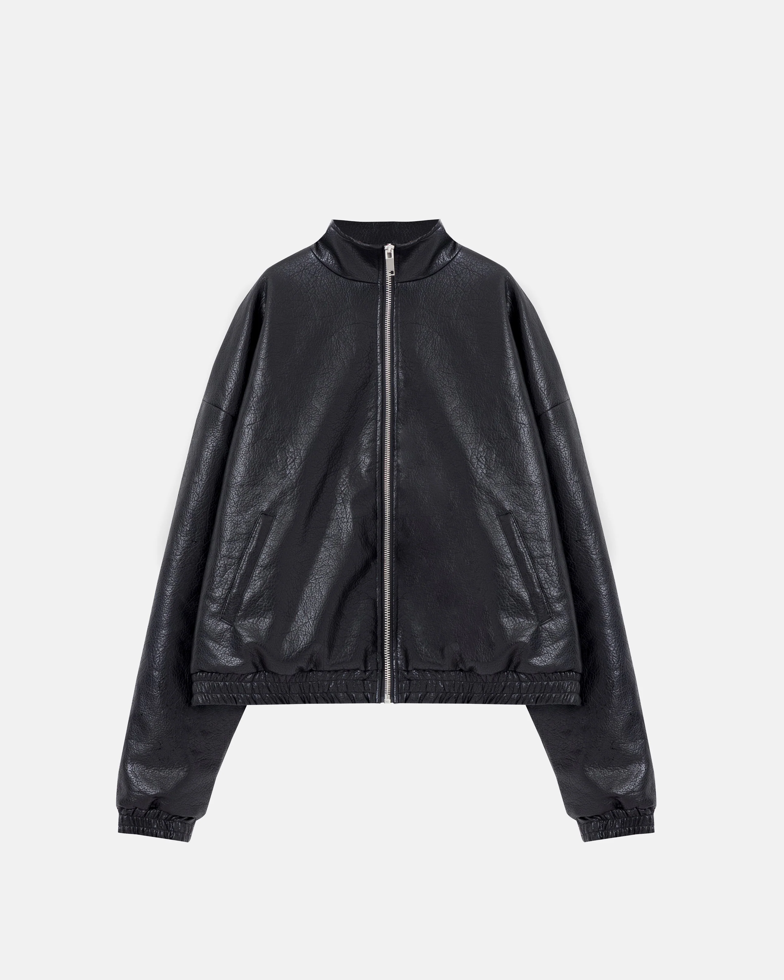 Basics UNDGLD Elastic-hem Bomber Jacket Black - Image 3