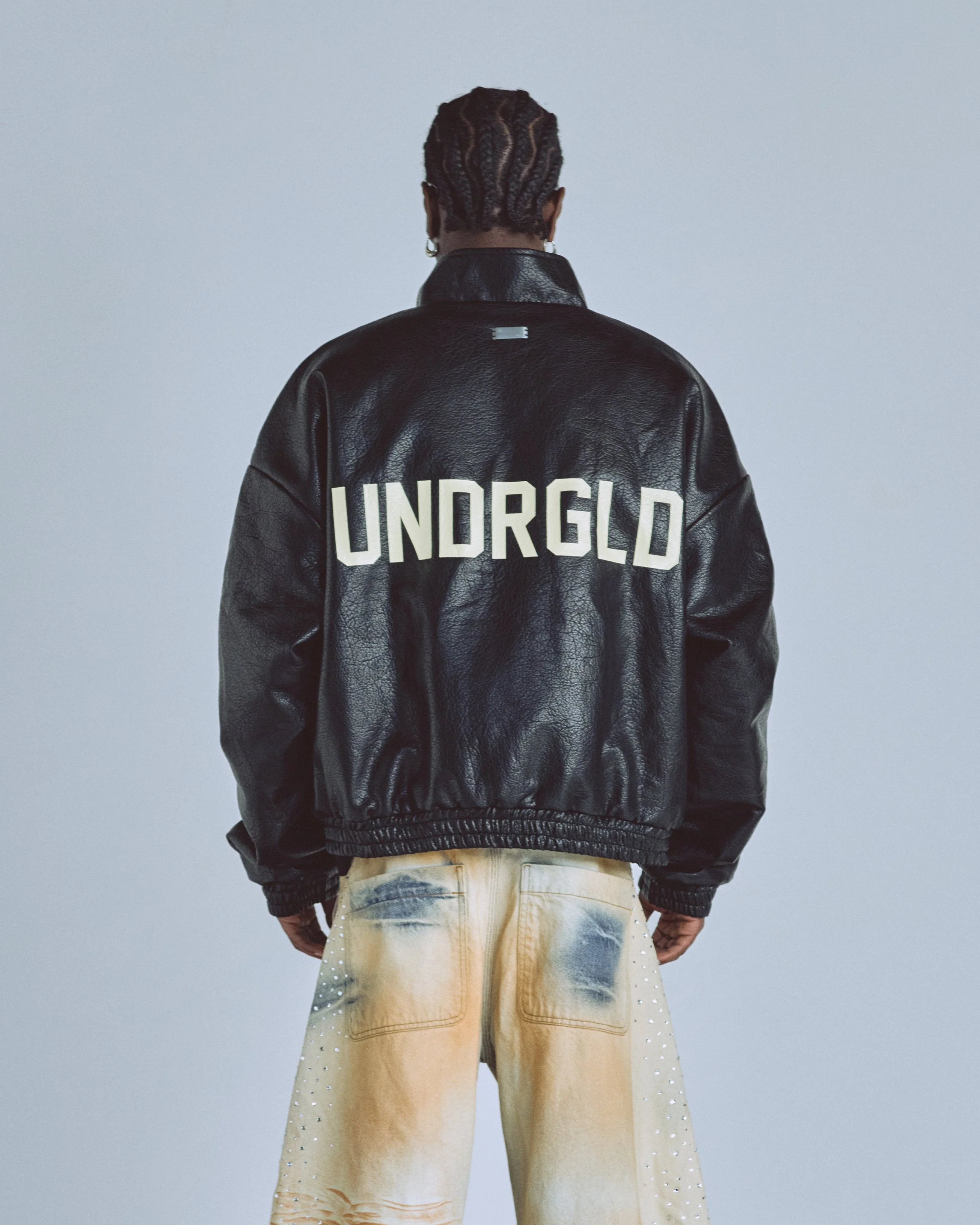 Basics UNDGLD Elastic-hem Bomber Jacket Black - Image 7