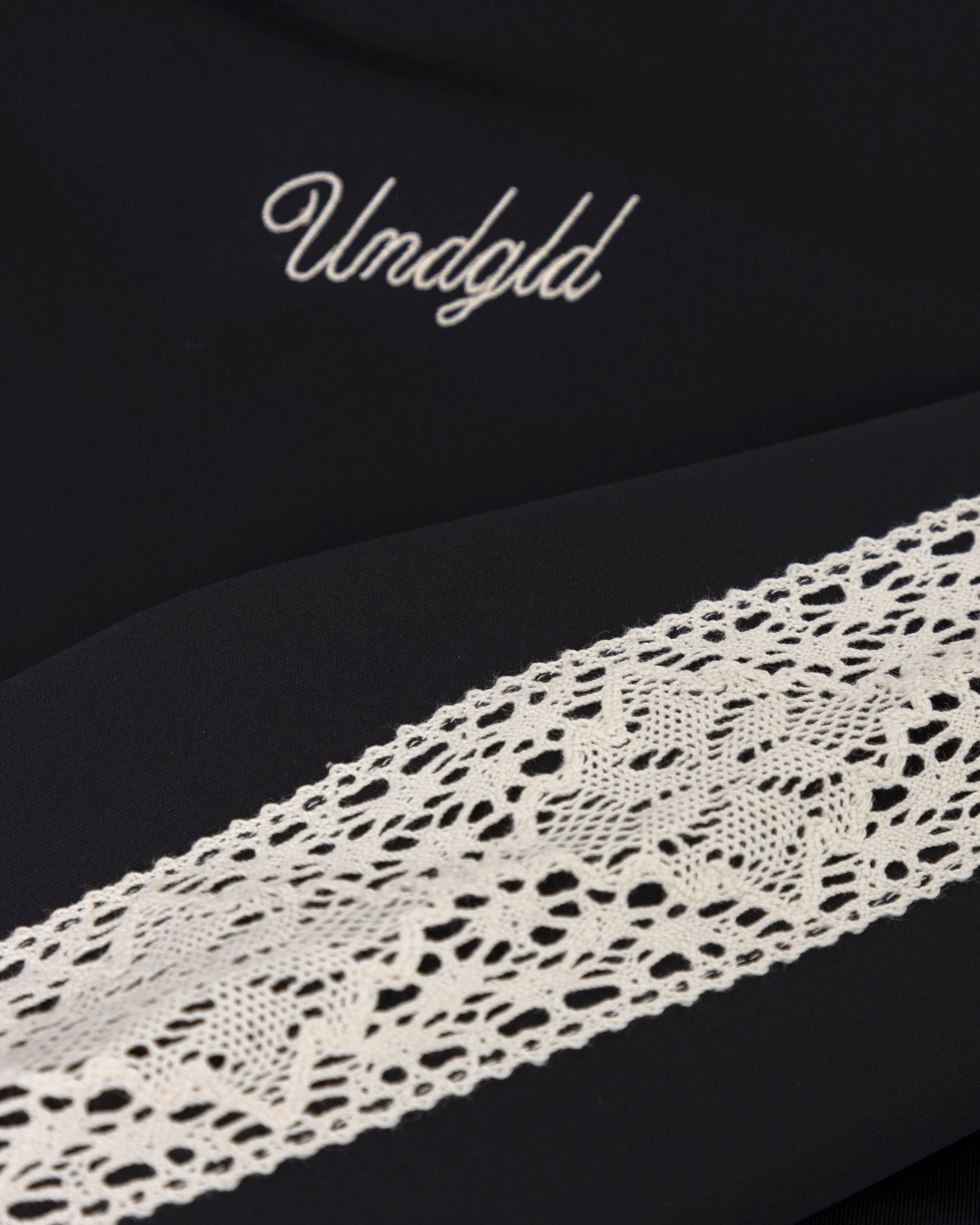 Basics Undgld Lace-panel Track Jacket Black - Image 6
