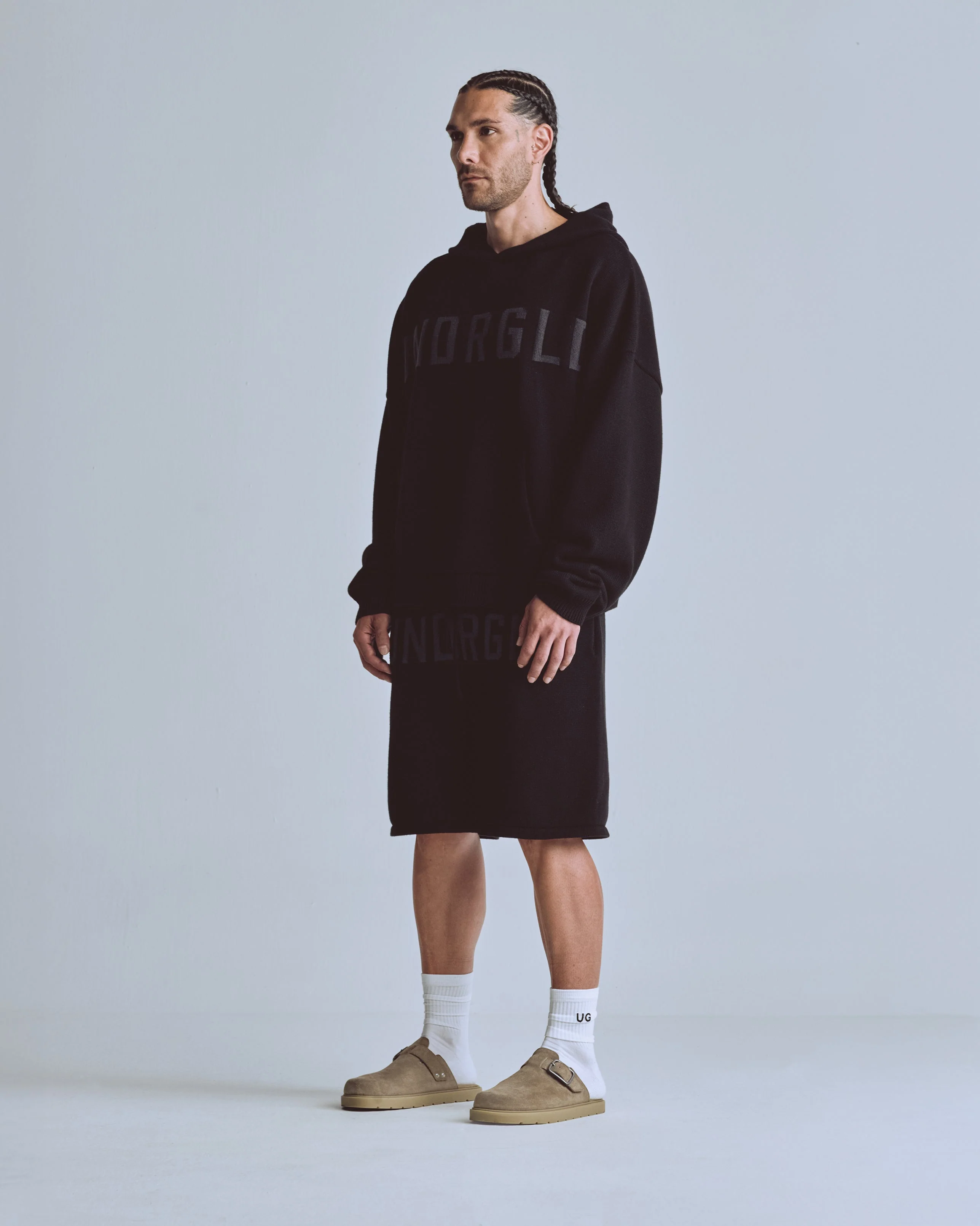 Basics UNDRGLD Knitted Shorts Black - Image 5