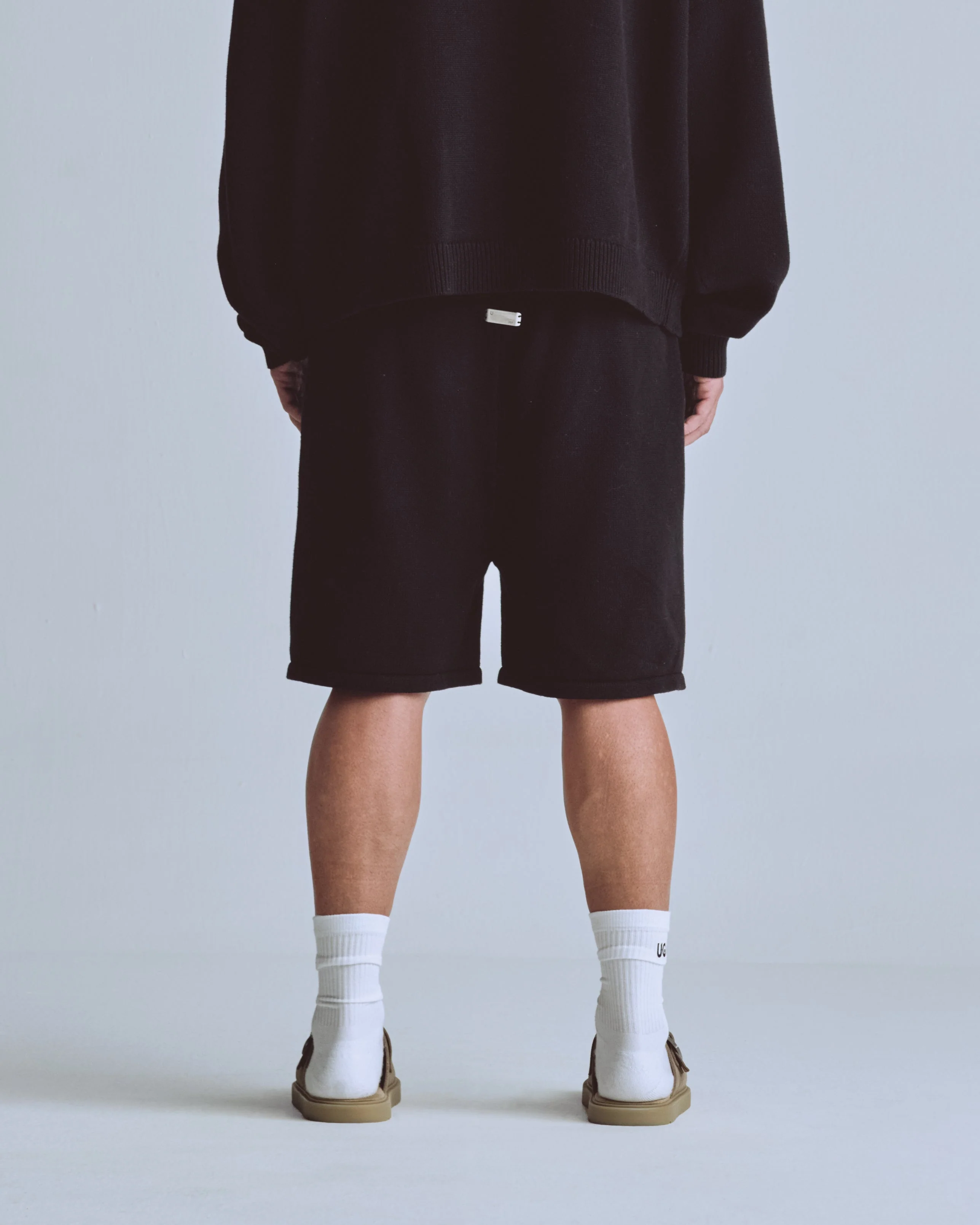 Basics UNDRGLD Knitted Shorts Black - Image 7