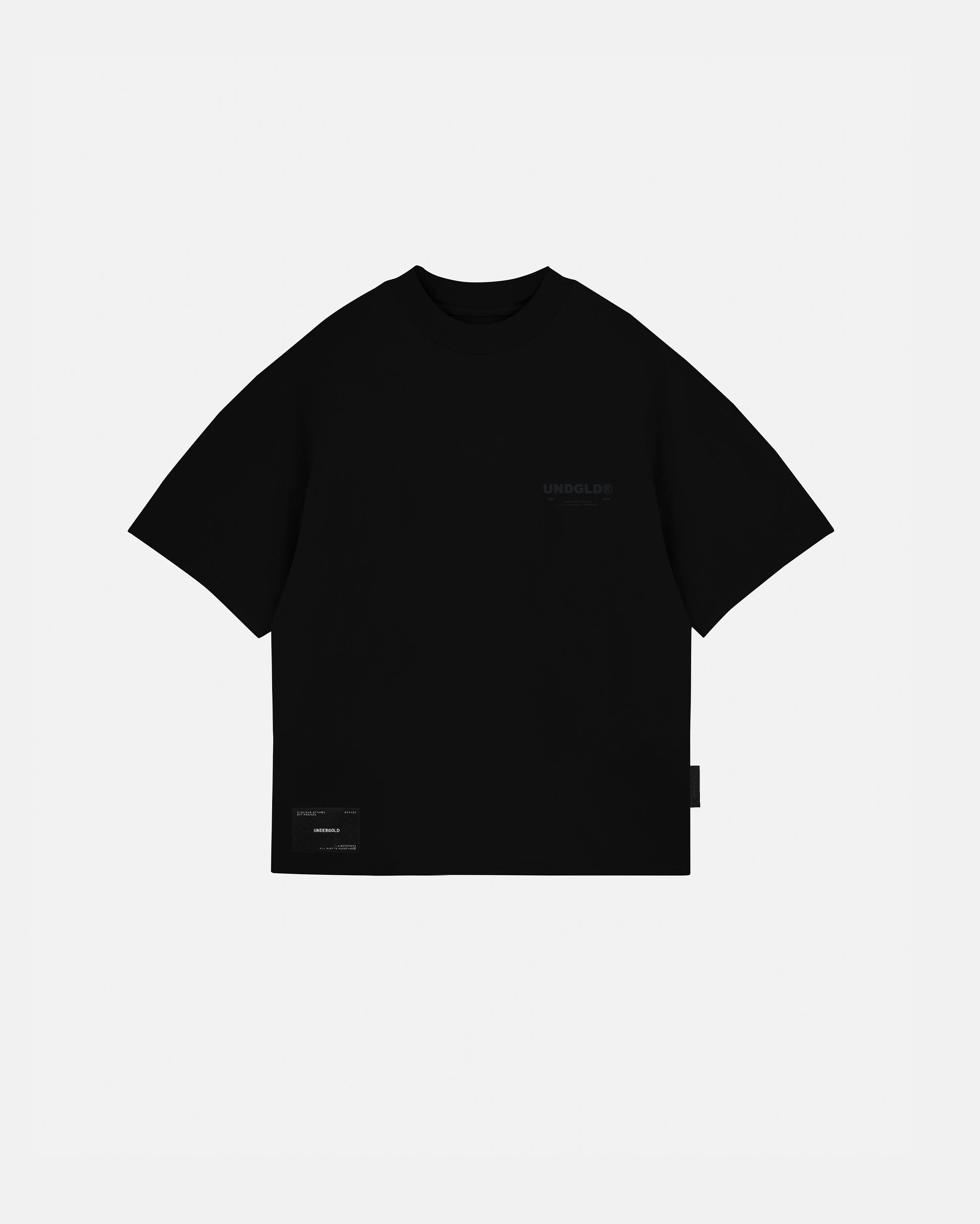 UNDGLD Basic Boxy Fit Tshirt Black - Image 3