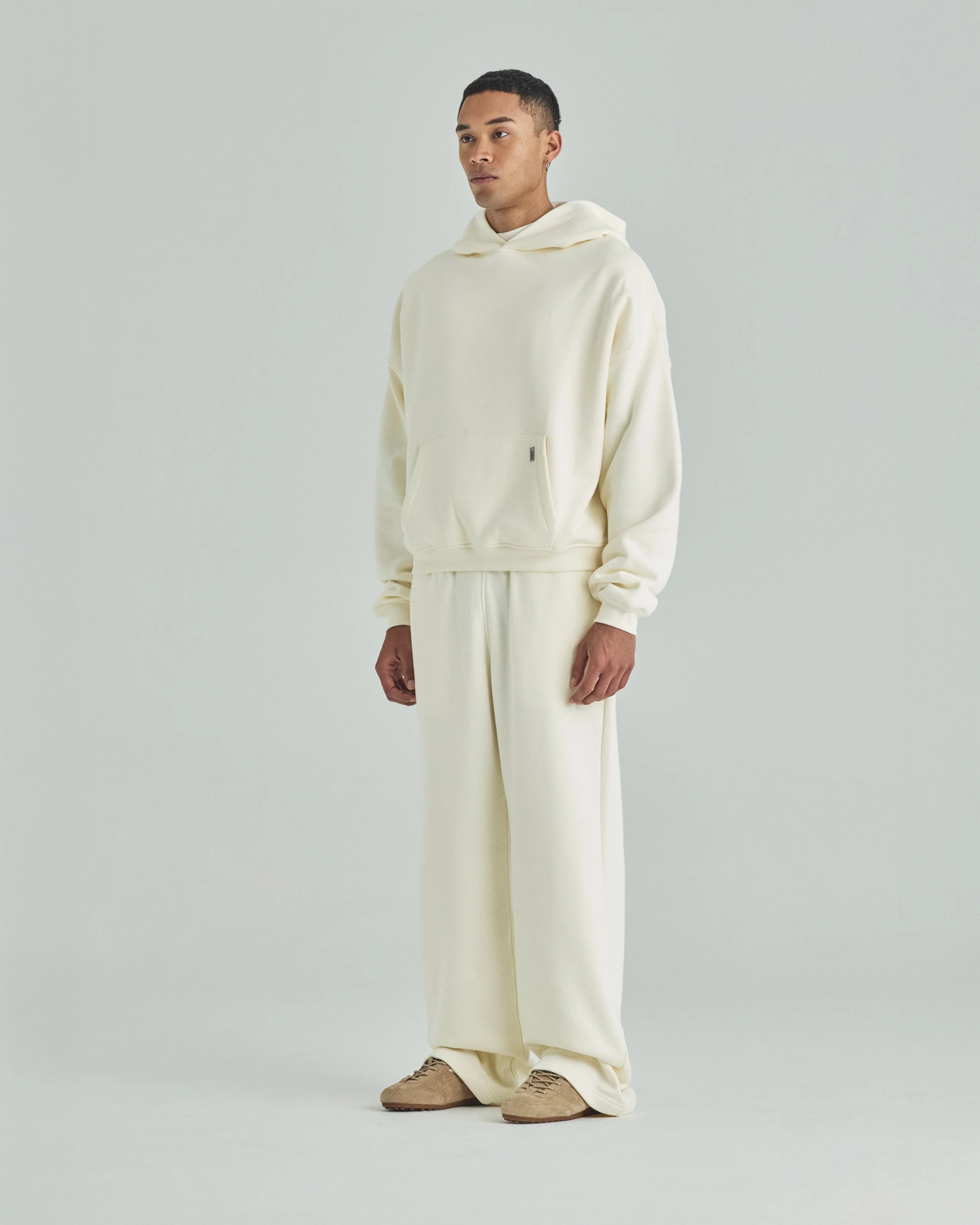 Blanks Boxy Fit Hoodie Cream - Image 8