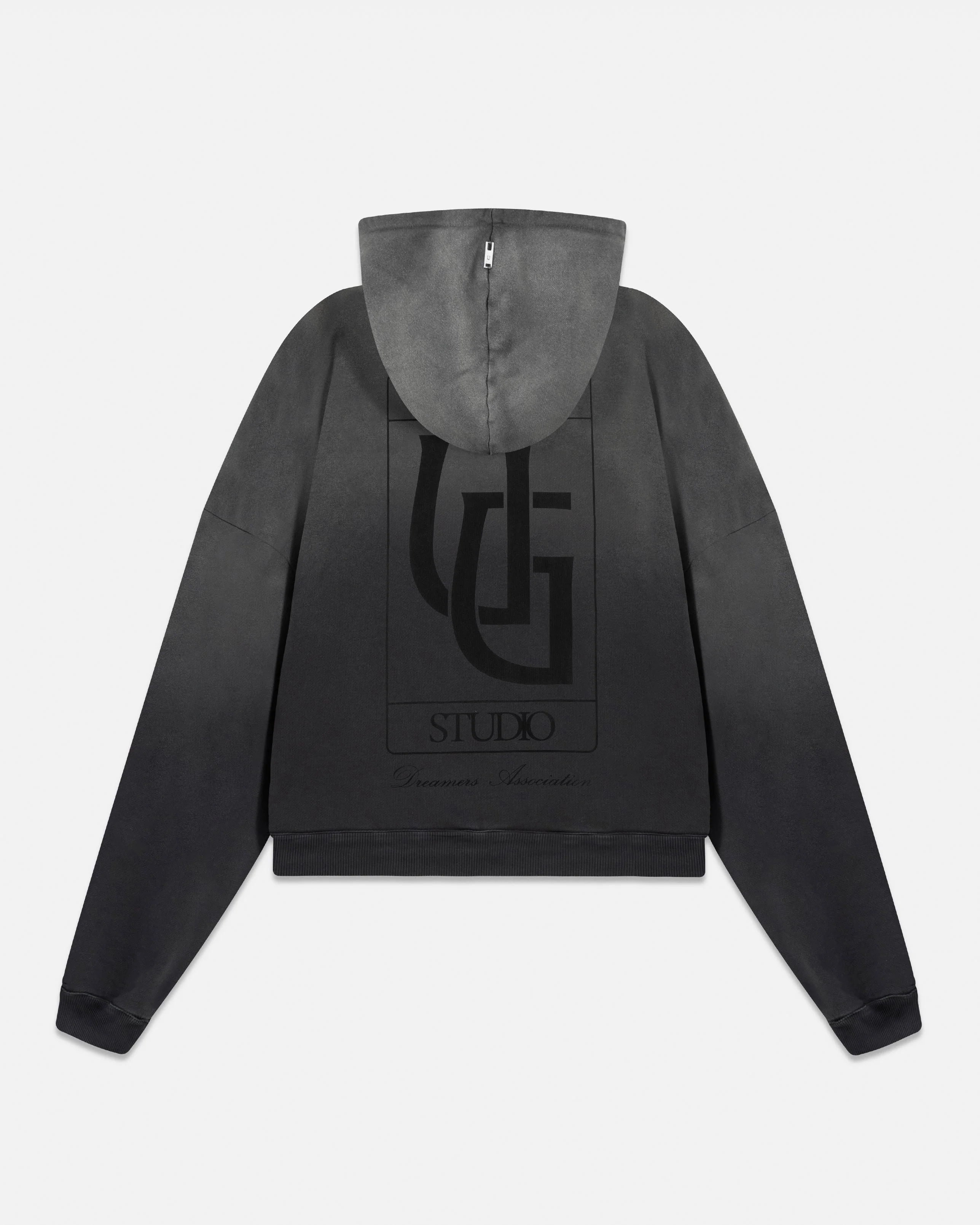 Line UG Frame Boxy Fit  Hoodie Faded Black