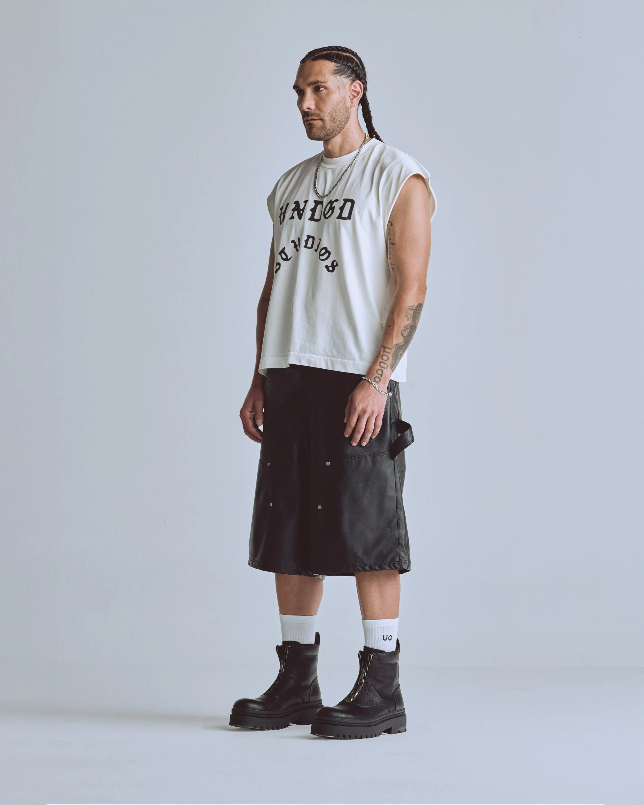 Capsule UNDGD STUDIOS Sleeveless Tshirt White - Image 5