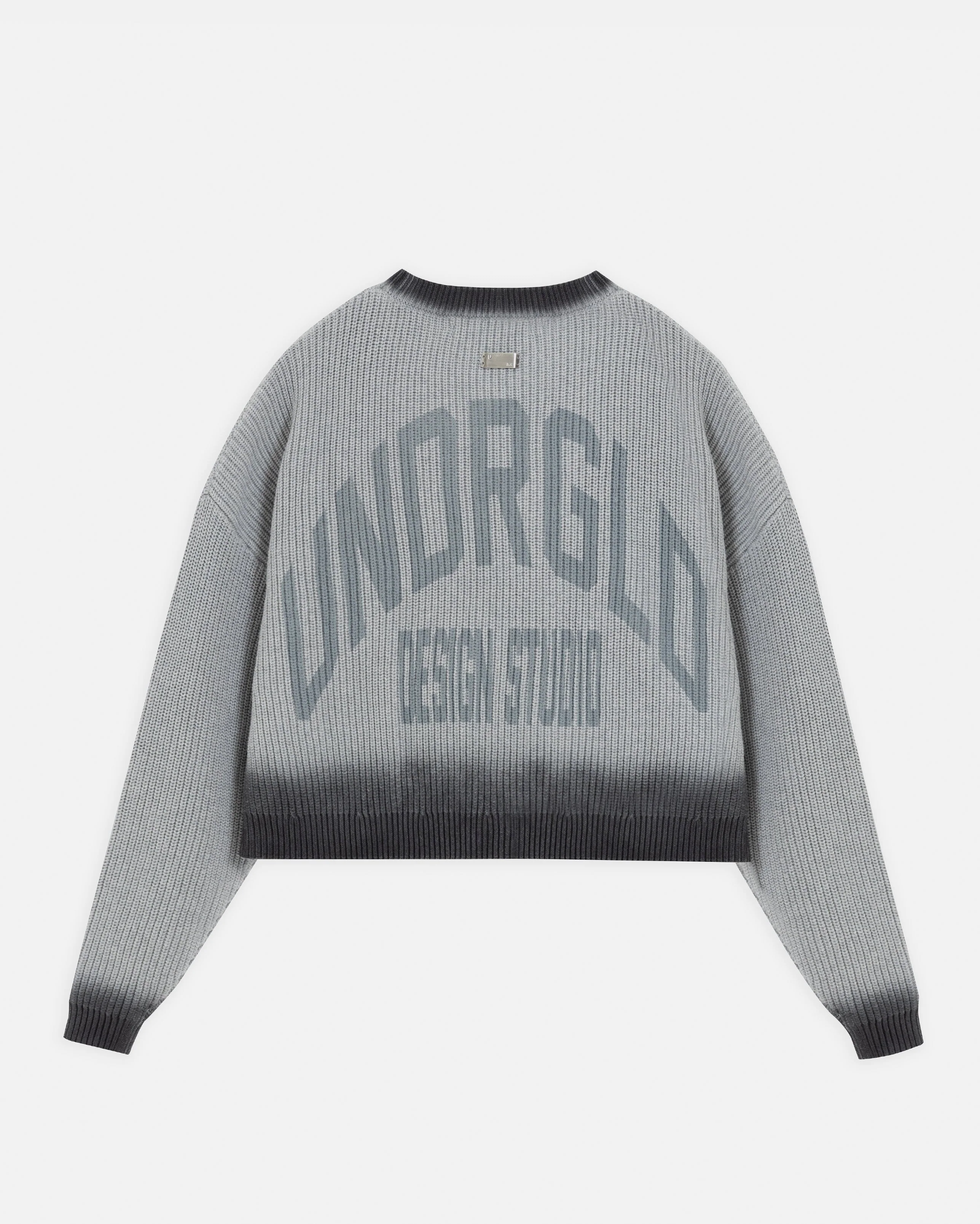 Basics Gradient Knit Crewneck Gradient Gray - Image 3