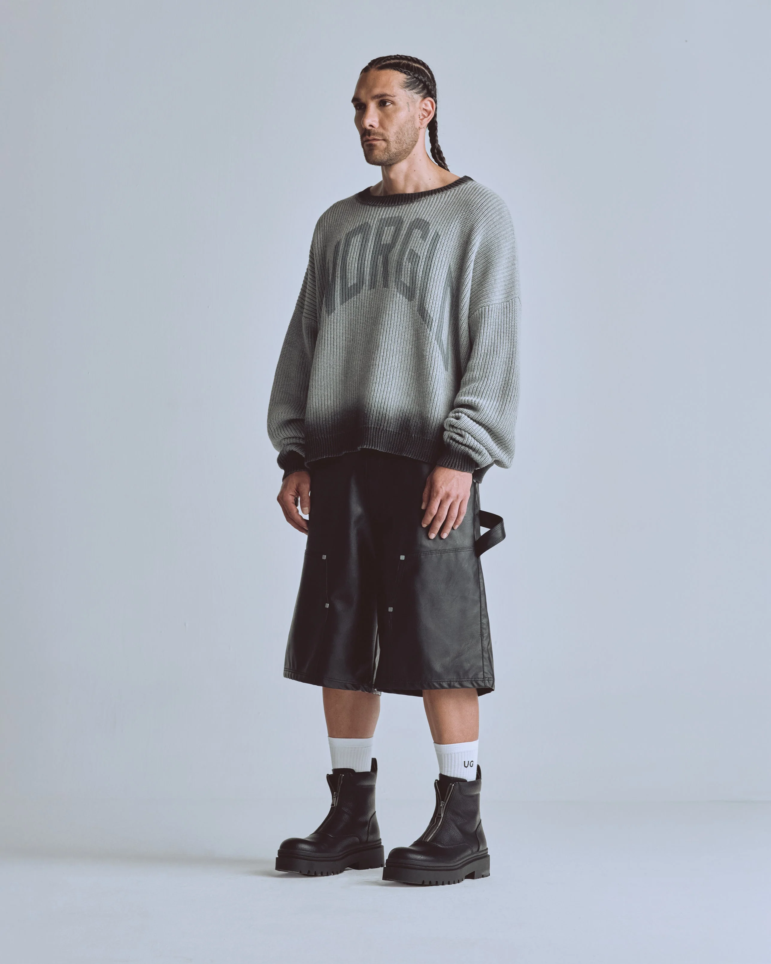 Basics Gradient Knit Crewneck Gradient Gray - Image 5