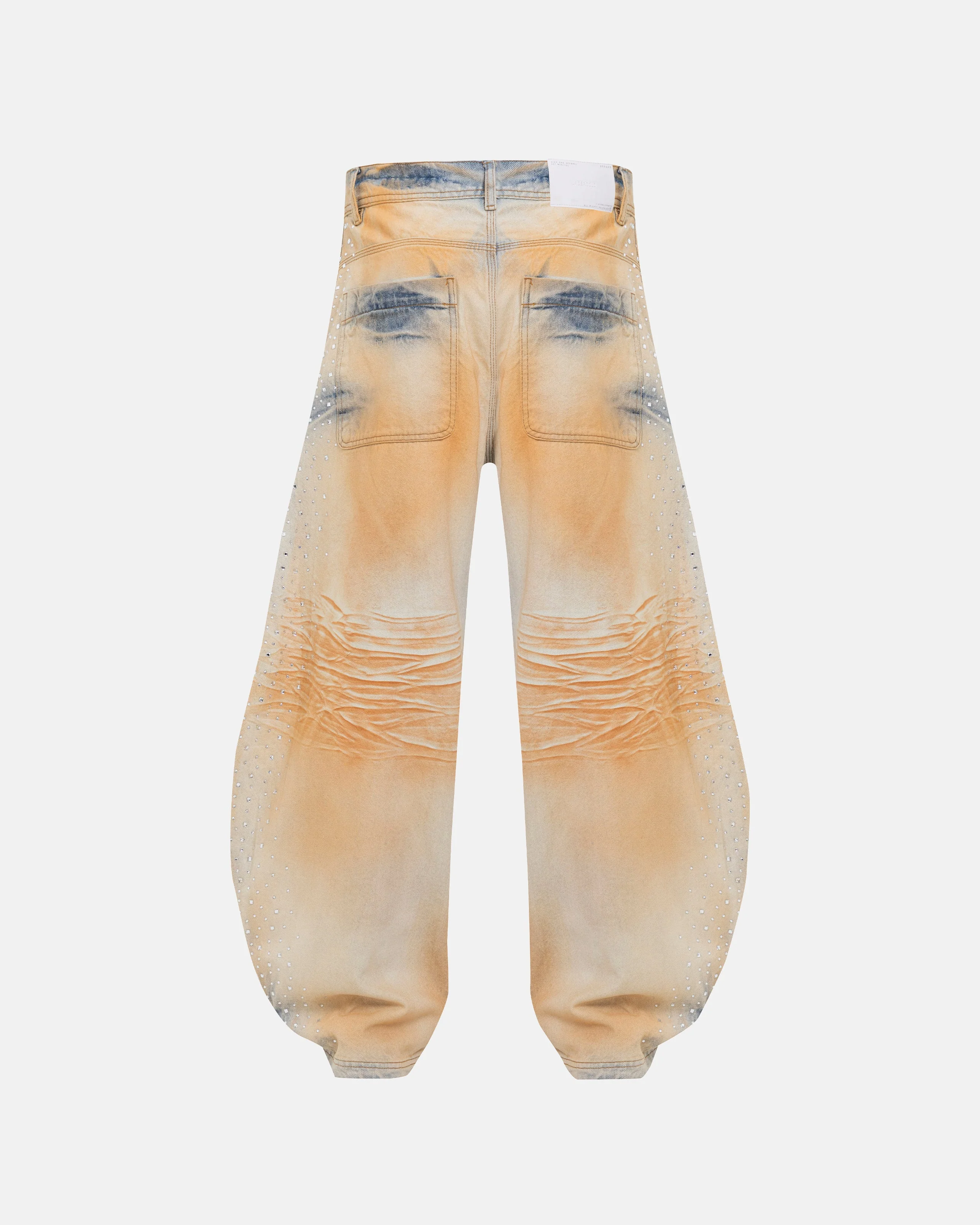 Golden Heritage Pearled Barrel Jeans Oasis Blue - Image 3