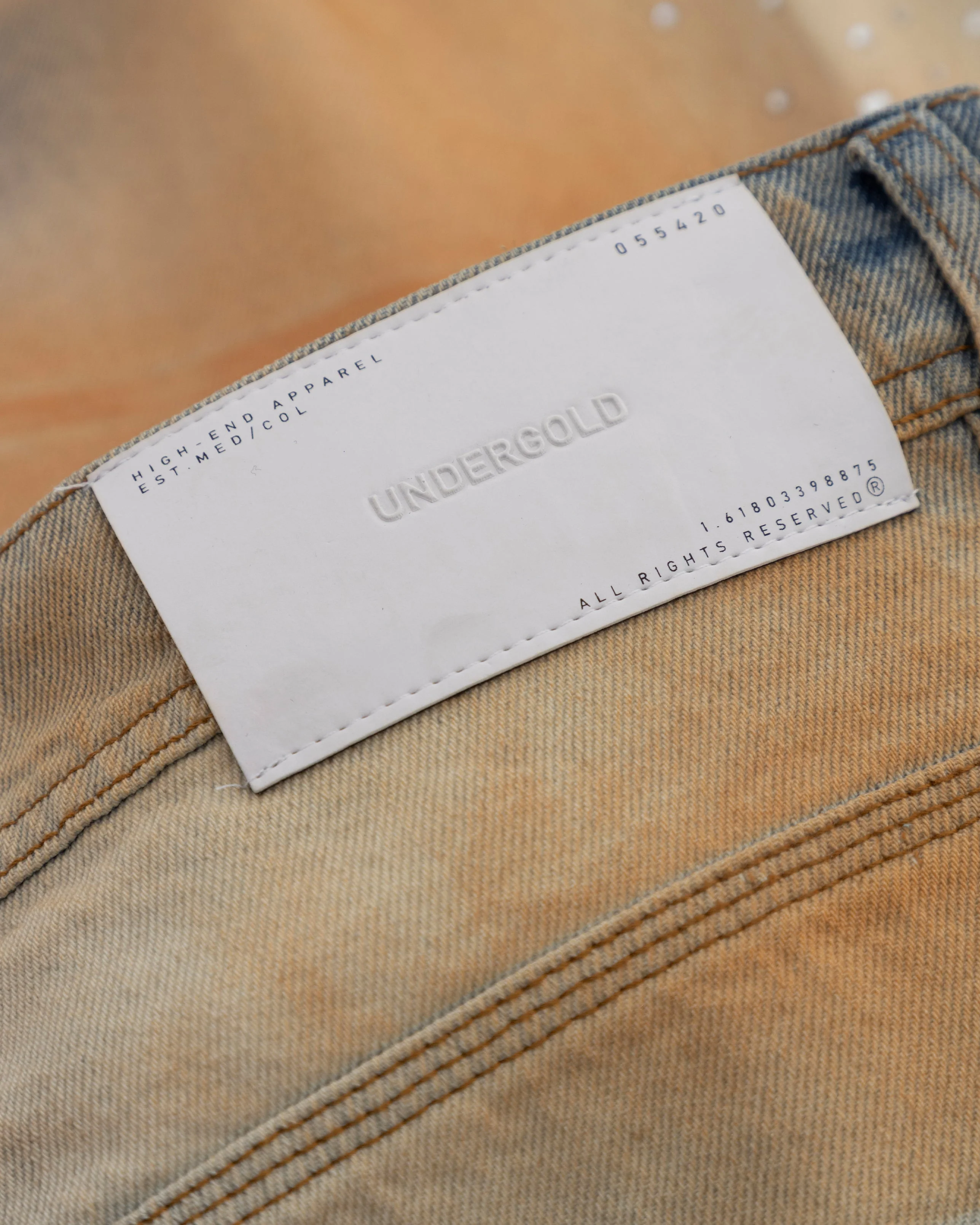 Golden Heritage Pearled Barrel Jeans Oasis Blue - Image 6
