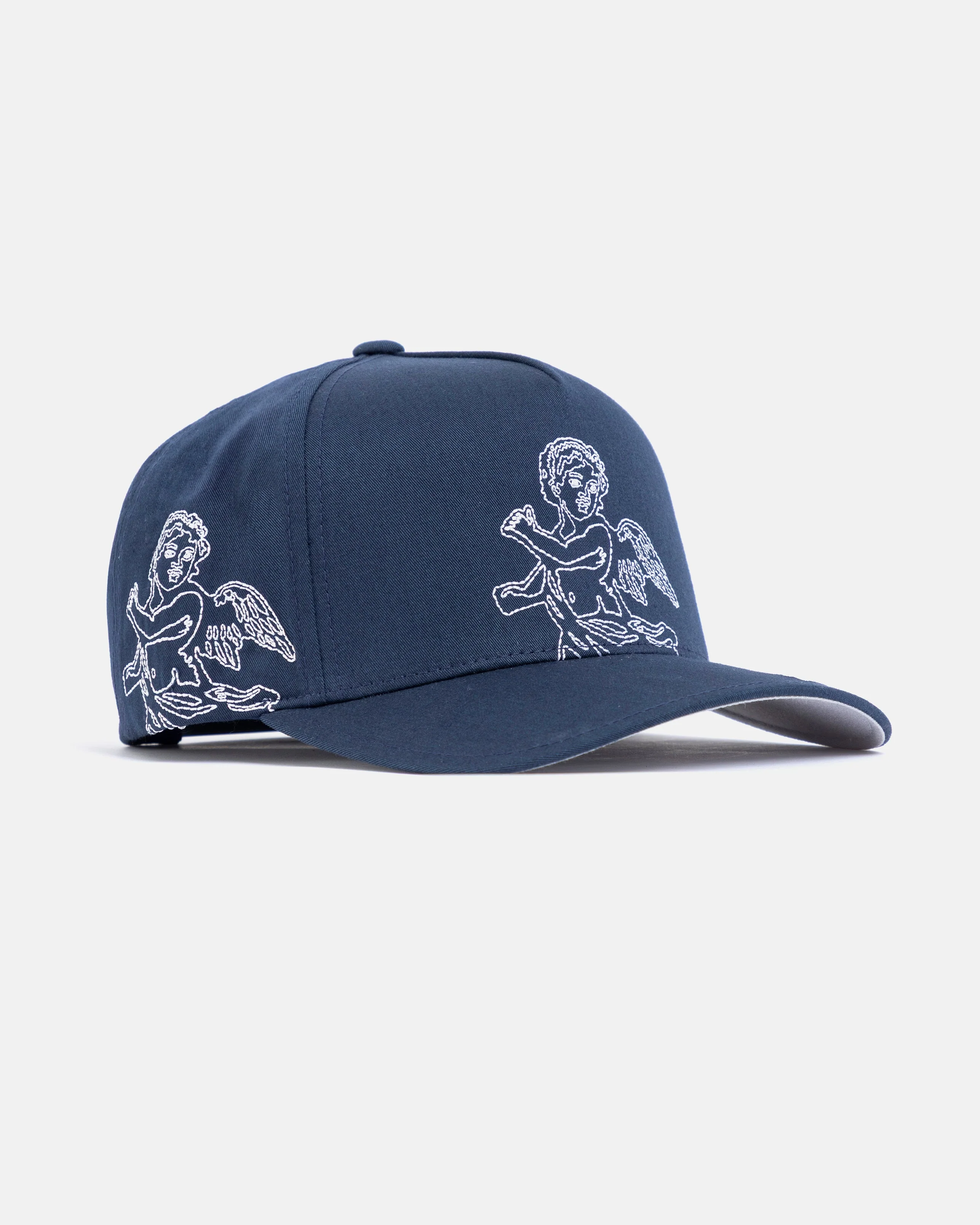 Basics Cherubs High Crown Cap Navy Blue - Image 3