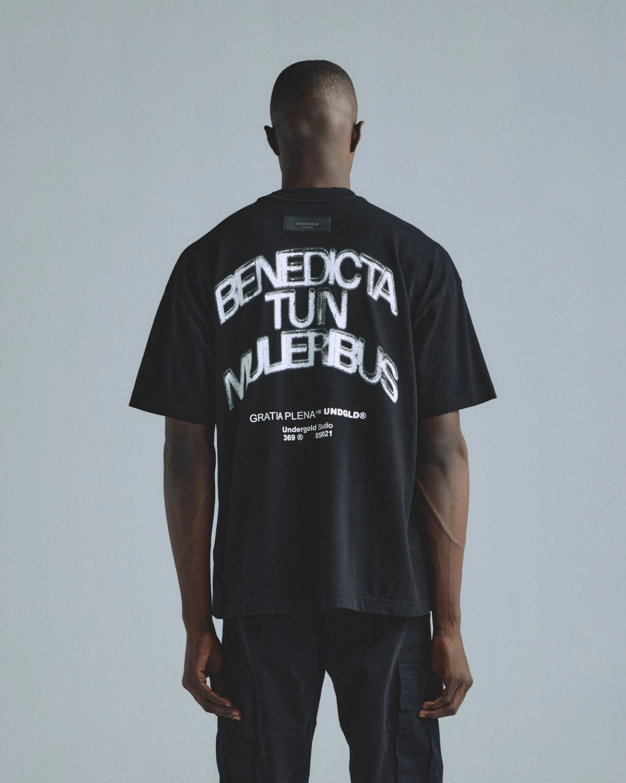 Gratia Plena Benedicta Tshirt Black - Image 7