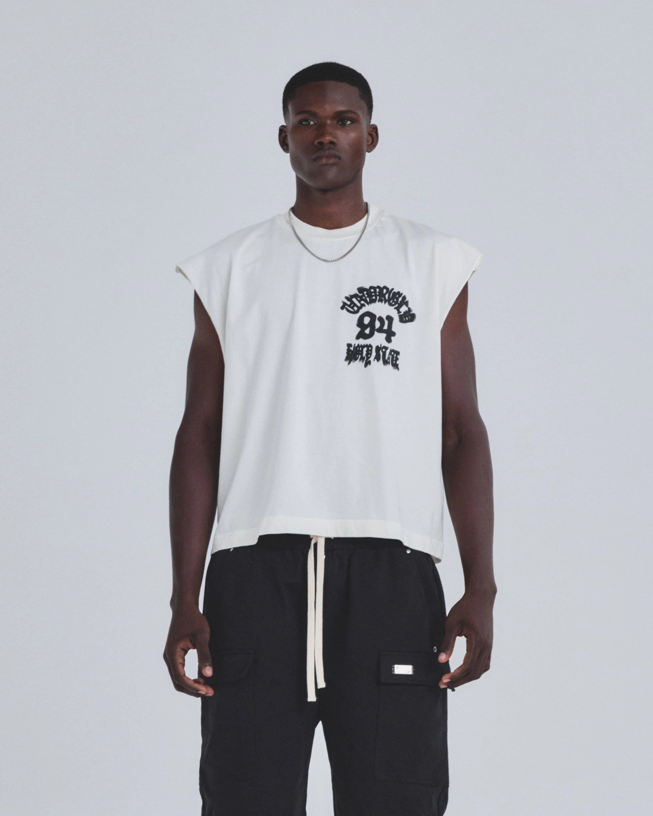 Holy State 94 Sleeveless Tshirt White - Image 2