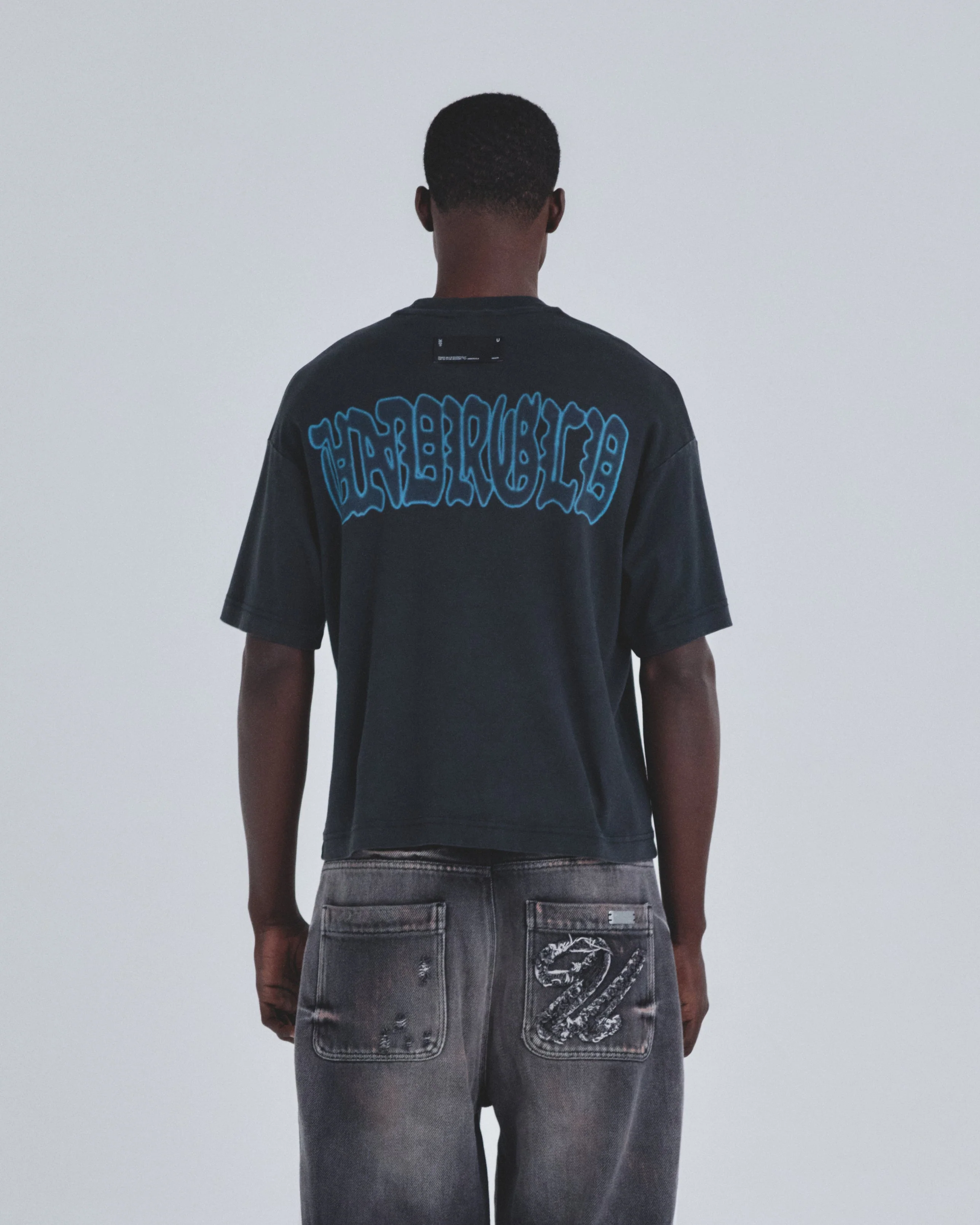 Holy State Divinity Boxy Fit Tshirt Vintage Black - Image 7
