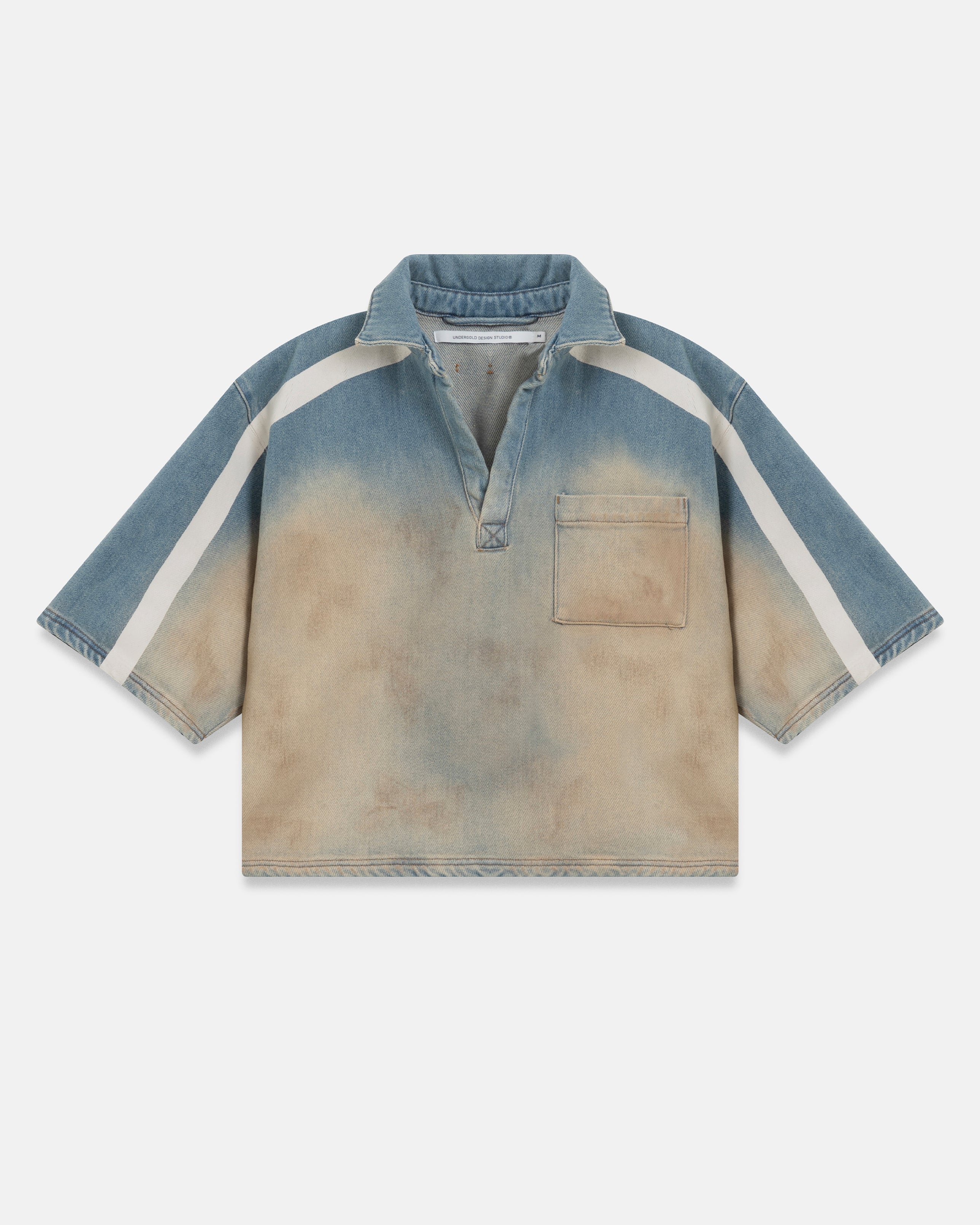 Holy State UNDRGLD Denim Shirt Sand Blue - Image 3