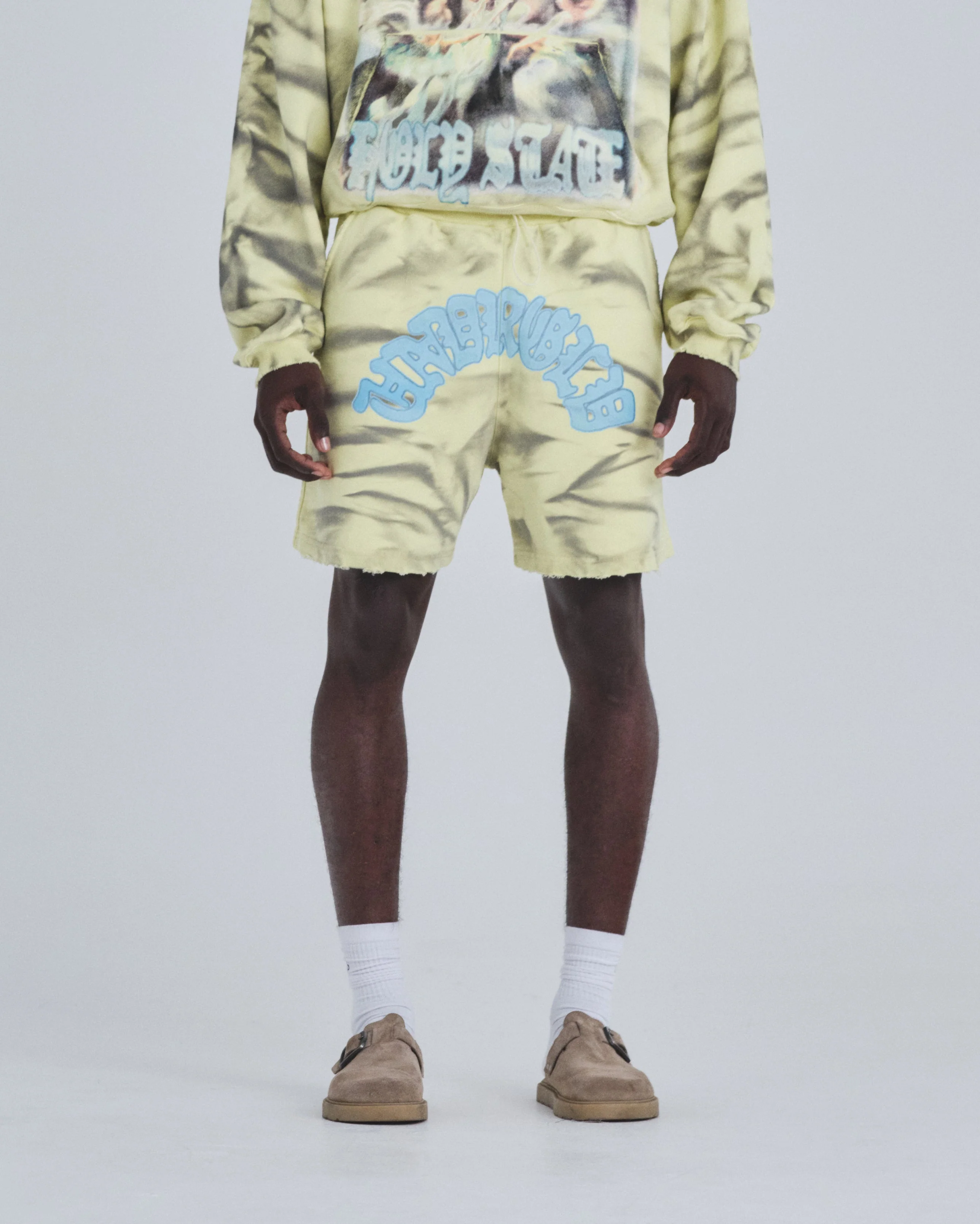 Holy State UNDRGLD Destroyed Short Aged Yellow - Image 2