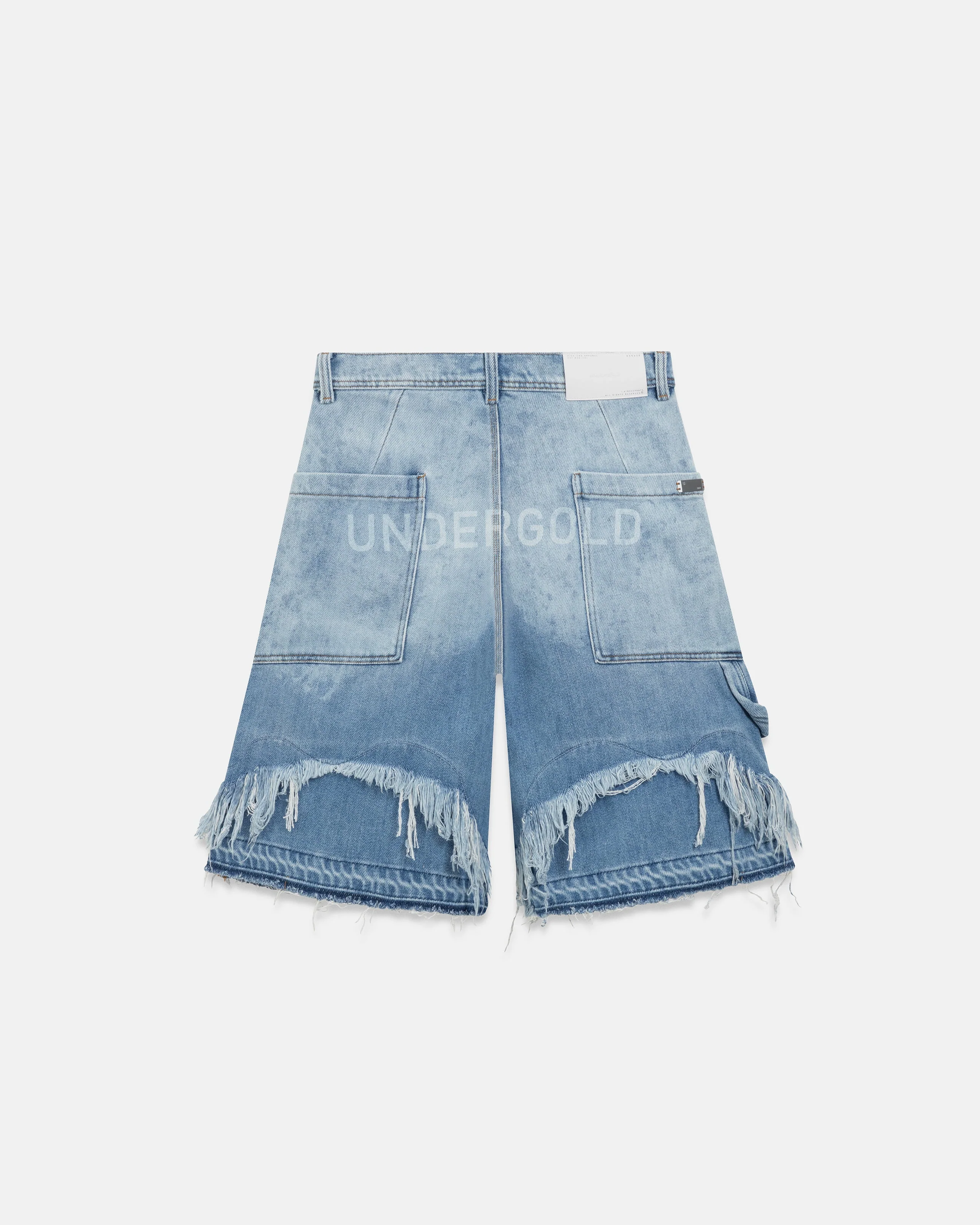 Holy State UNDRGLD Double Destroyed Jorts Blue