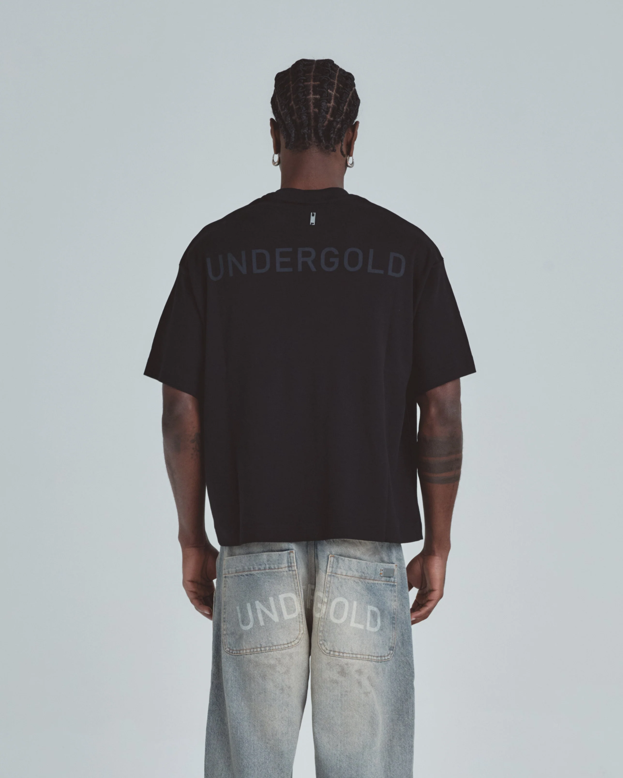 Line Basic Boxy Fit Tshirt Black - Image 7