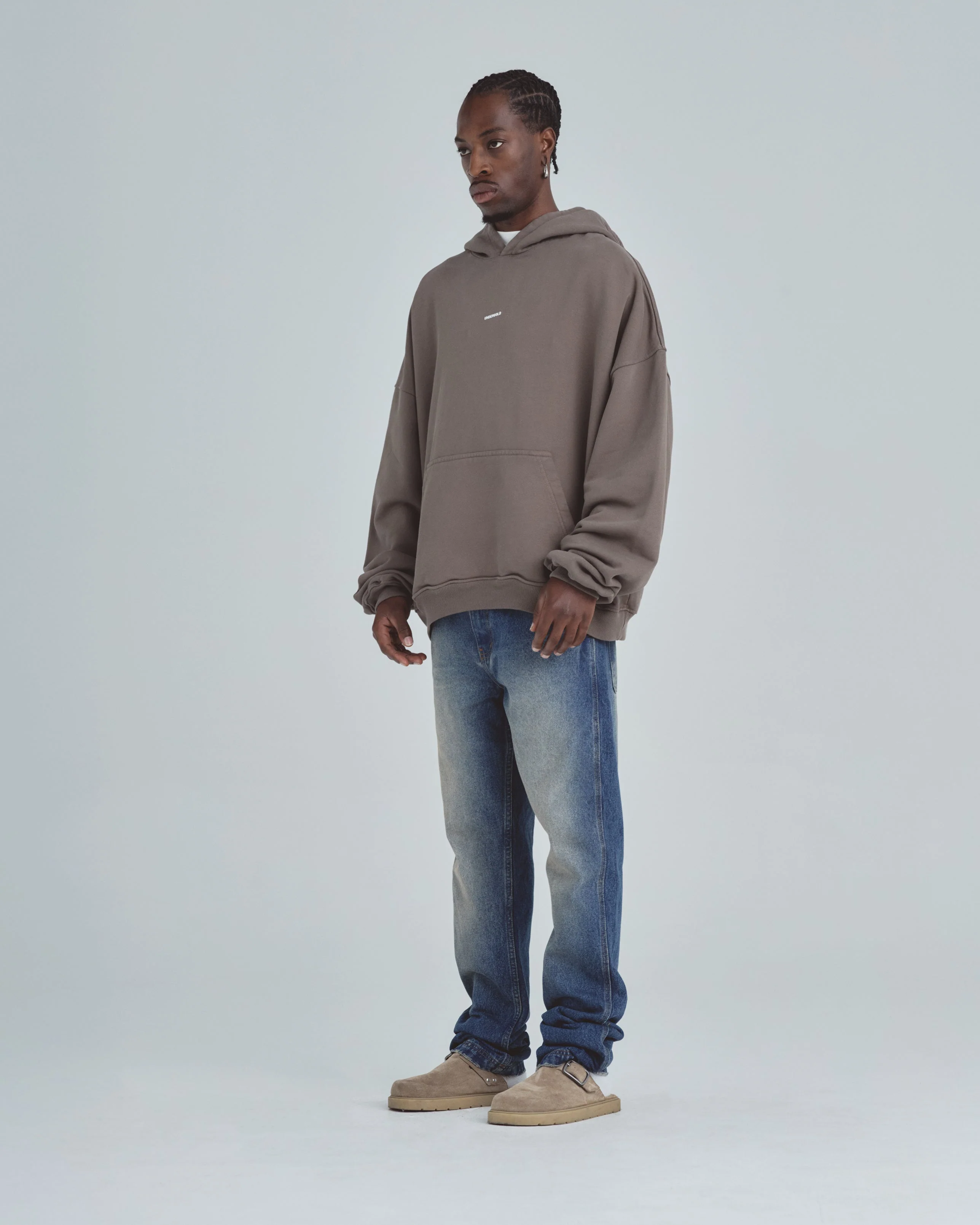 Line Basic Hoodie Brown - Image 5