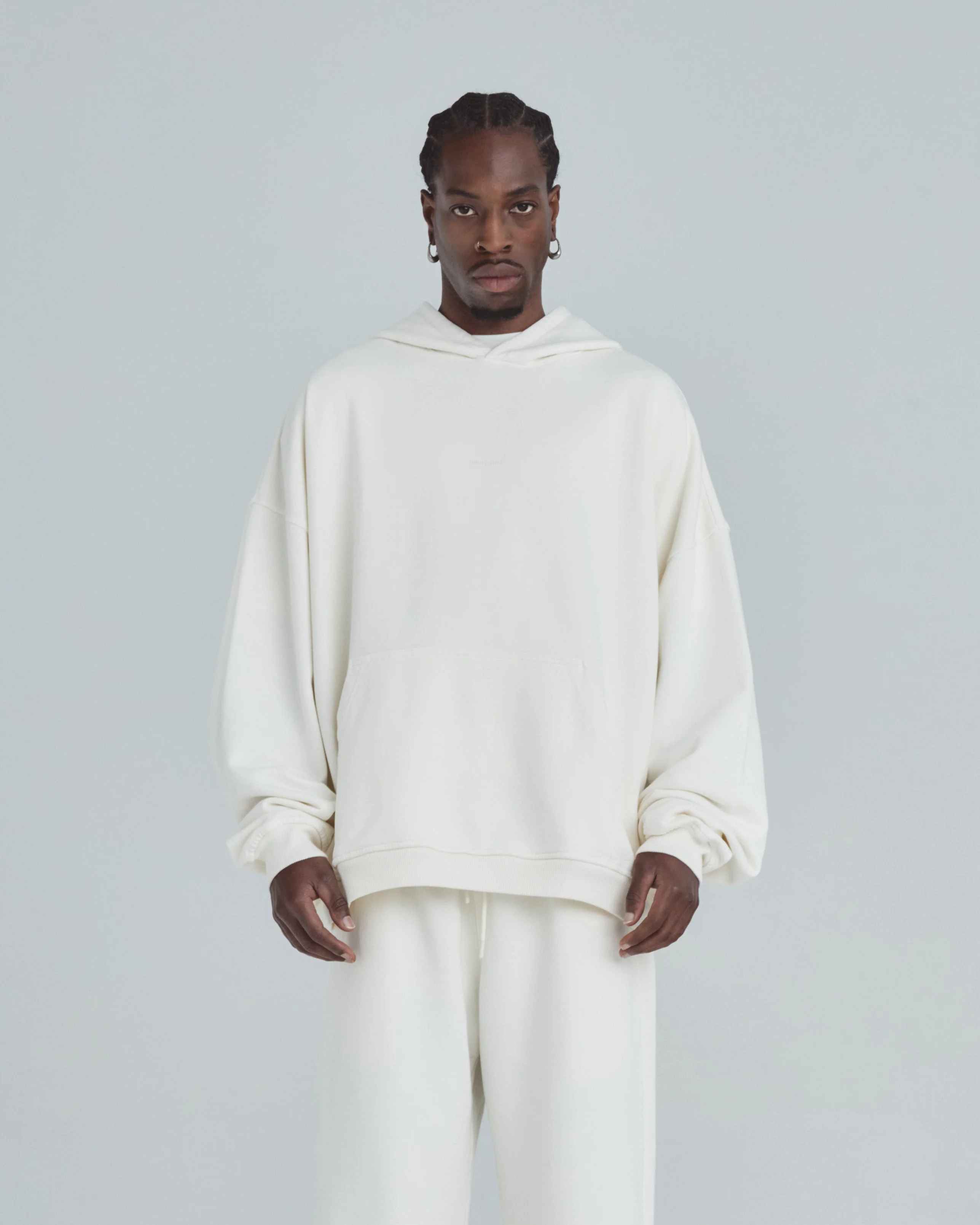 Line Basic Hoodie White - Image 2