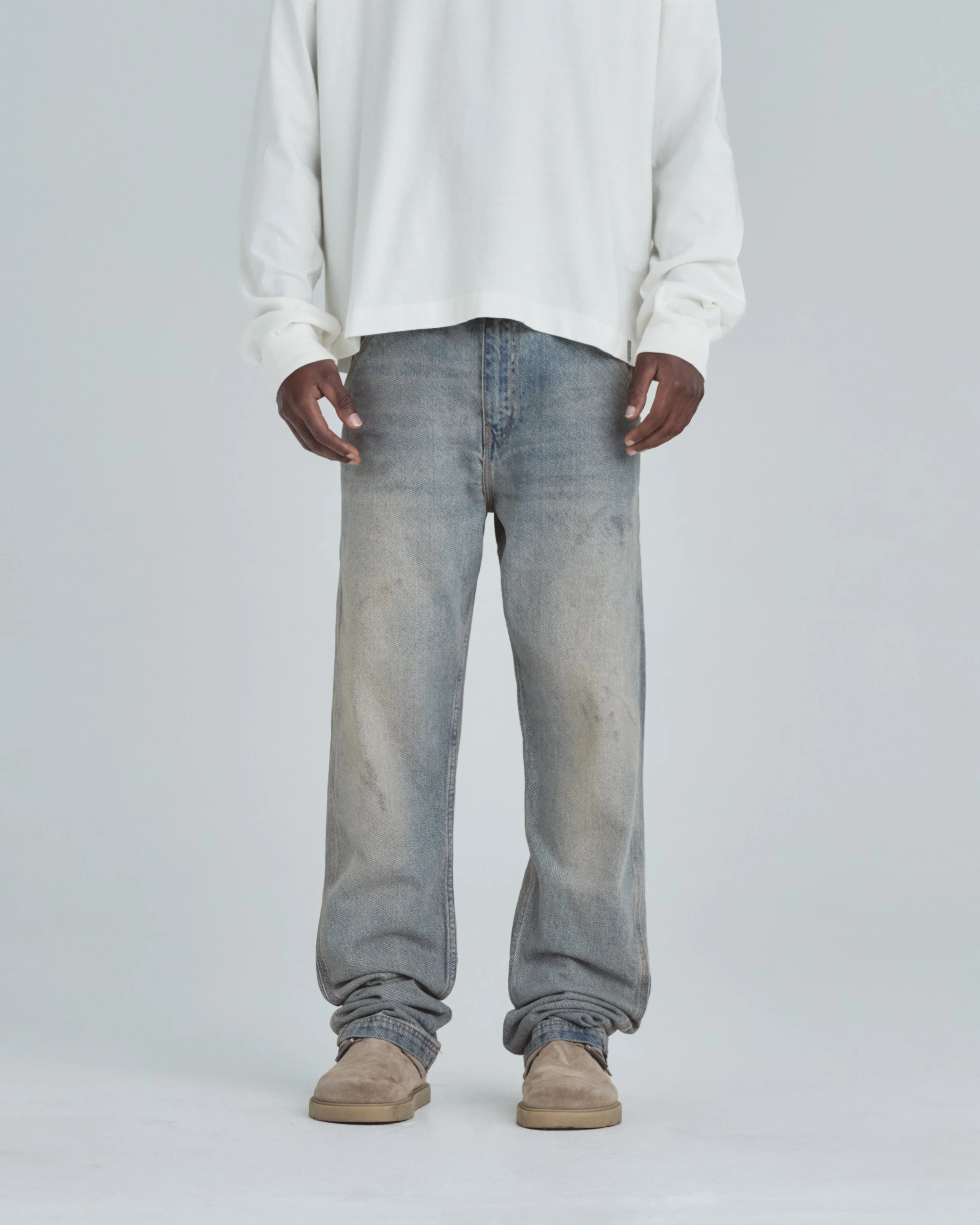 Line Basic Slim Fit Jeans Dirty Blue - Image 2