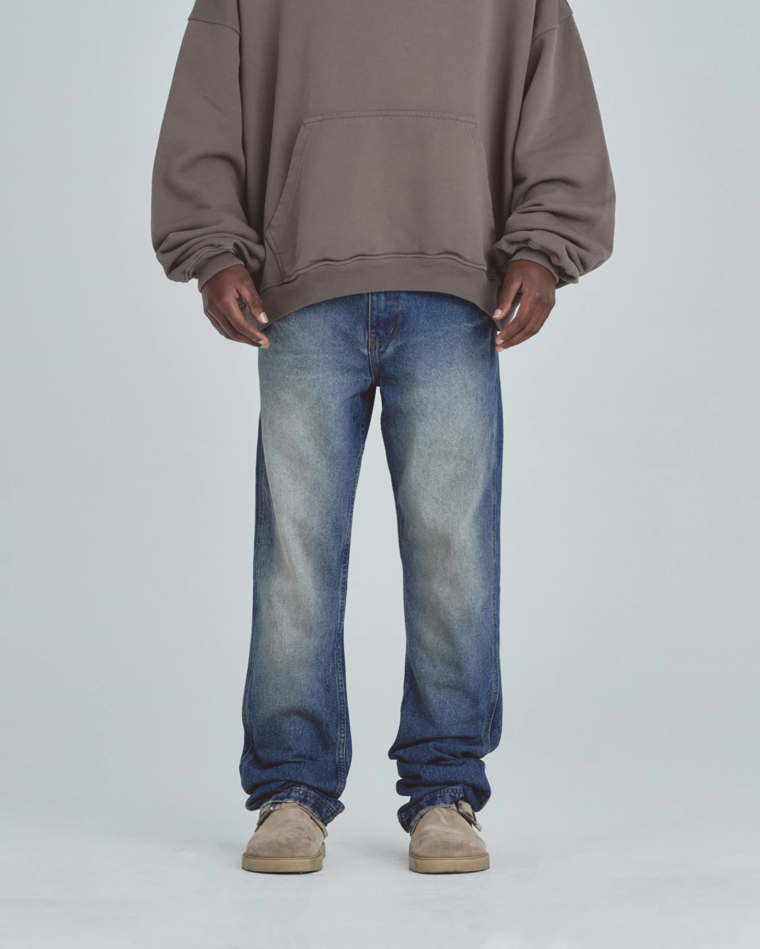 Line Basic Regular Fit Jeans Mid Blue - Image 8