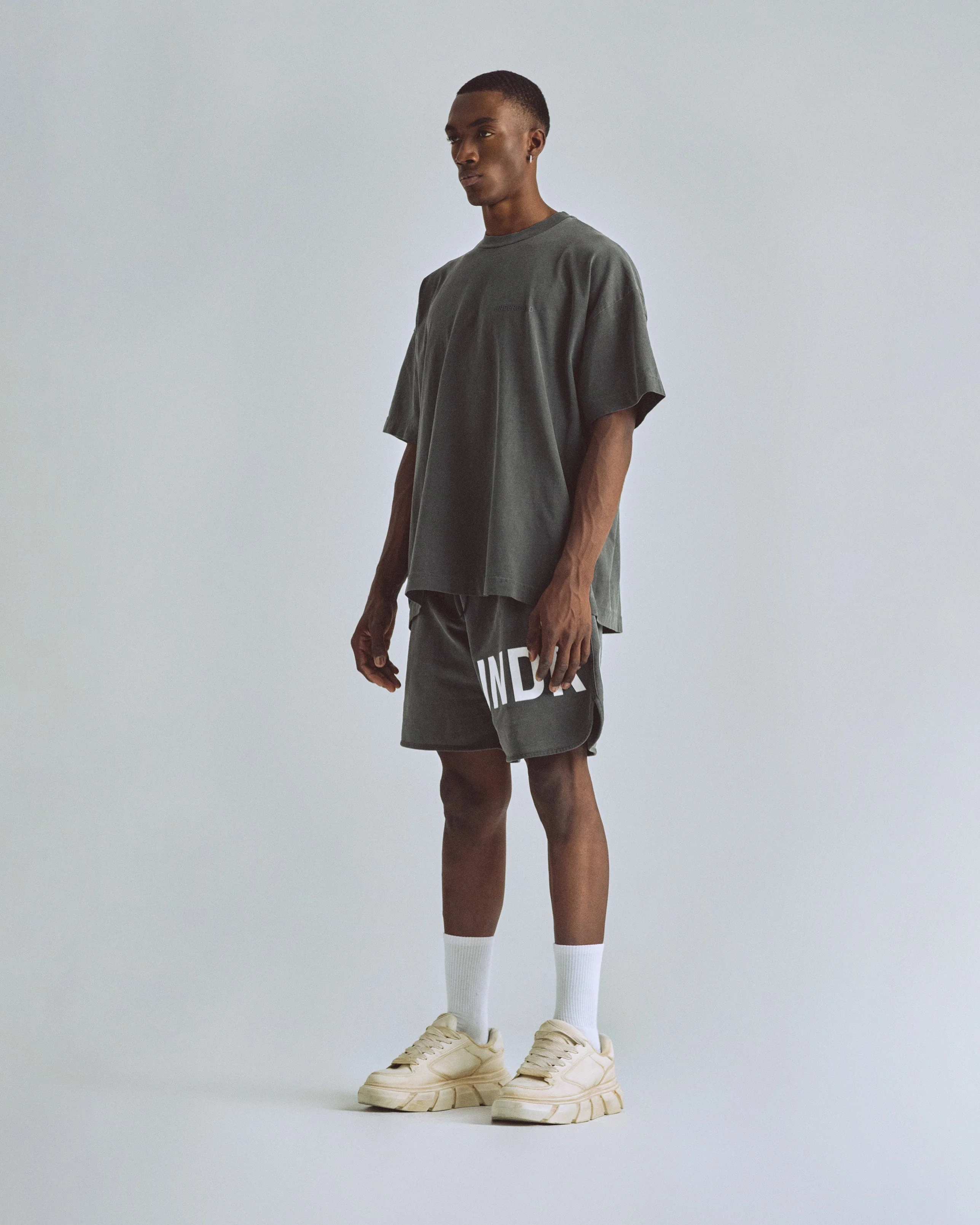 Line Logo Tshirt Vintage Gray - Image 5