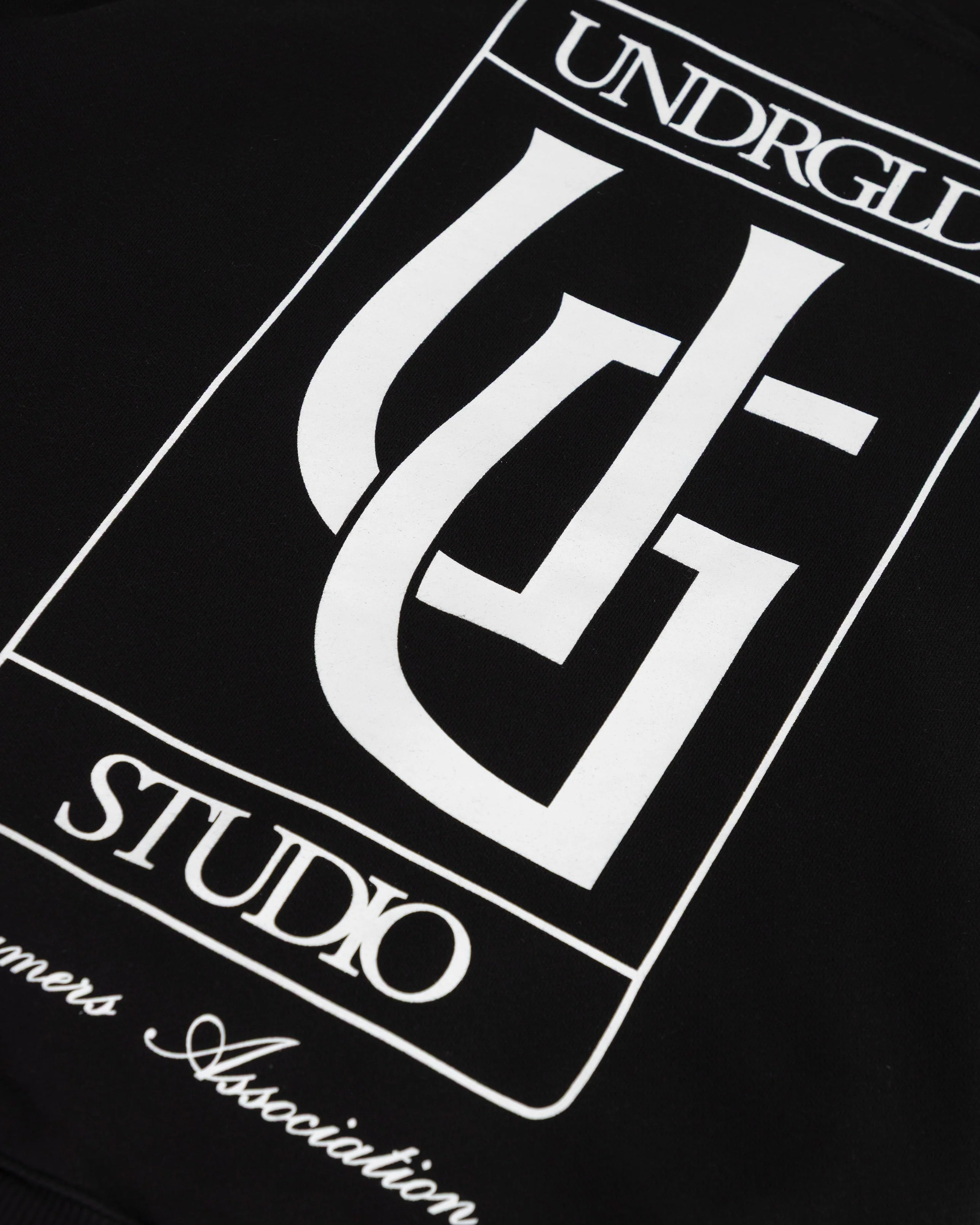 Line UG Frame Boxy Fit Hoodie Black - Image 5