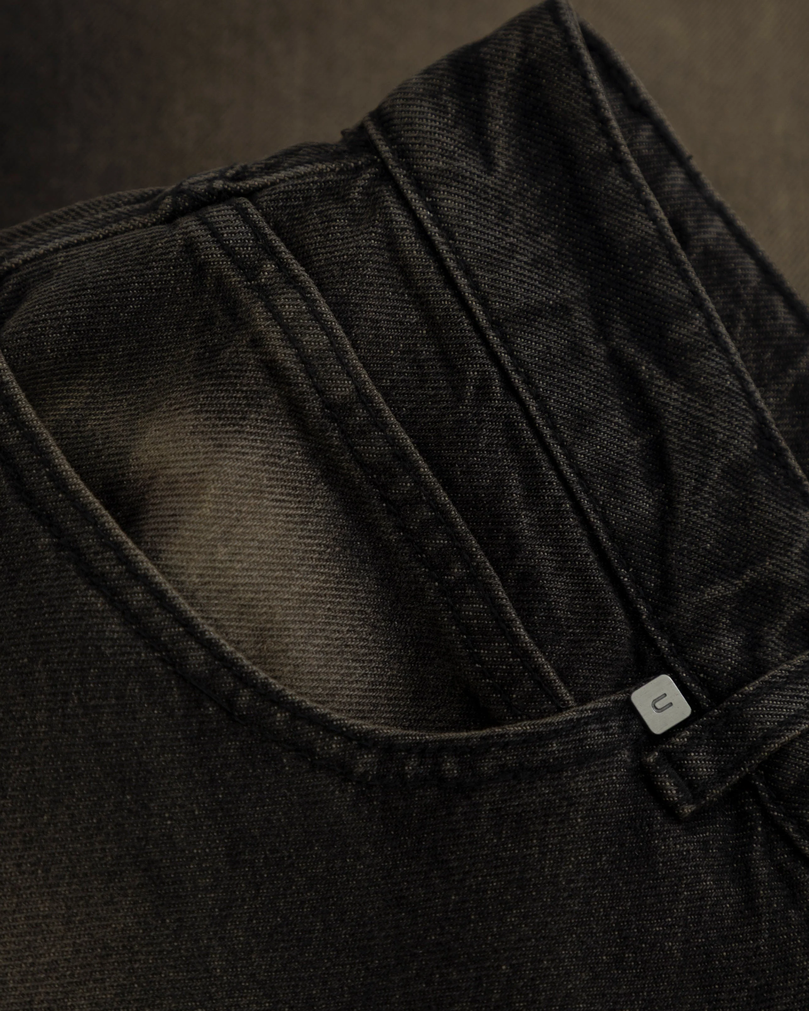 W Line Basic Wide Jeans Dirty Black - Image 4