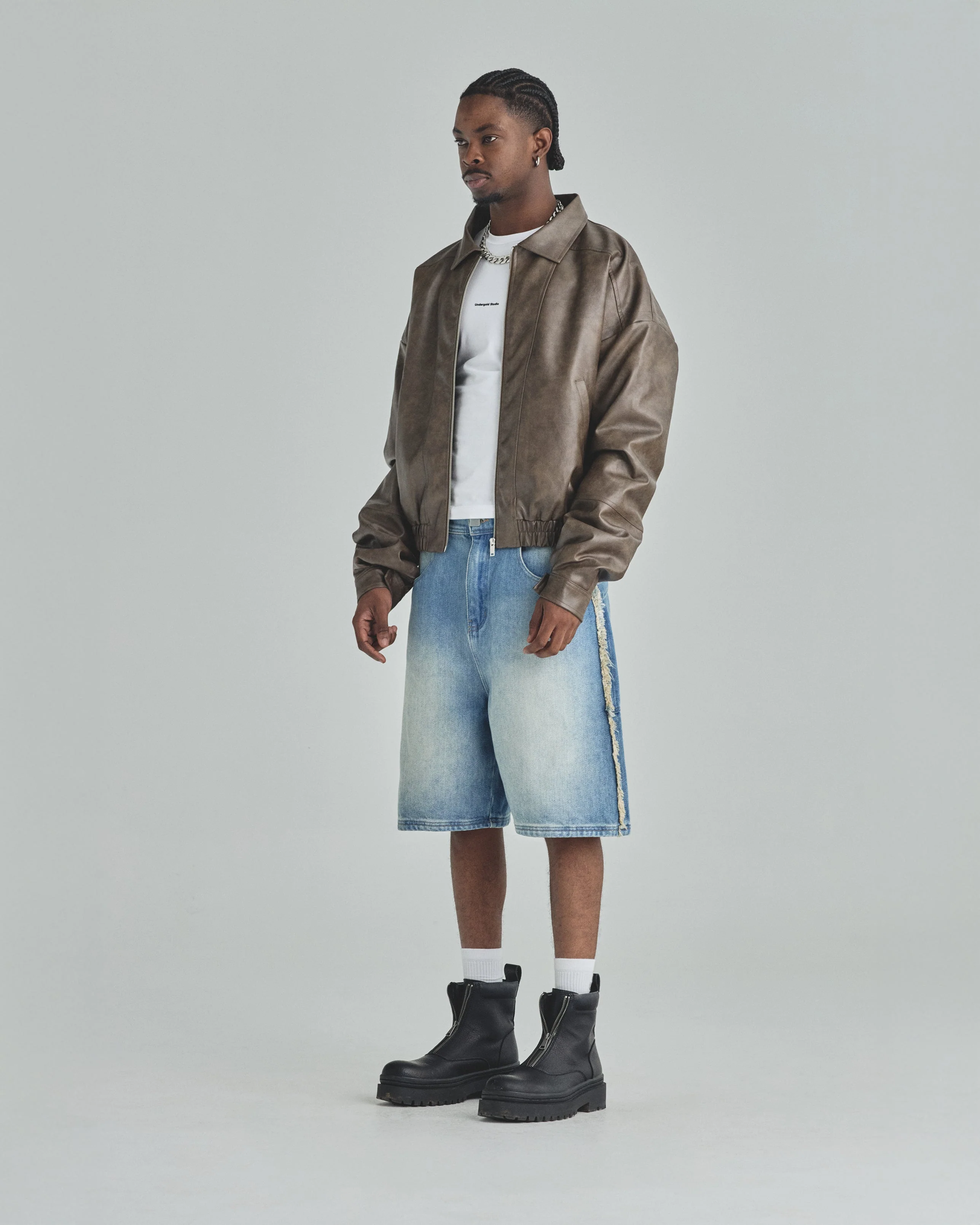 Spring Frayed Jorts Blue - Image 5