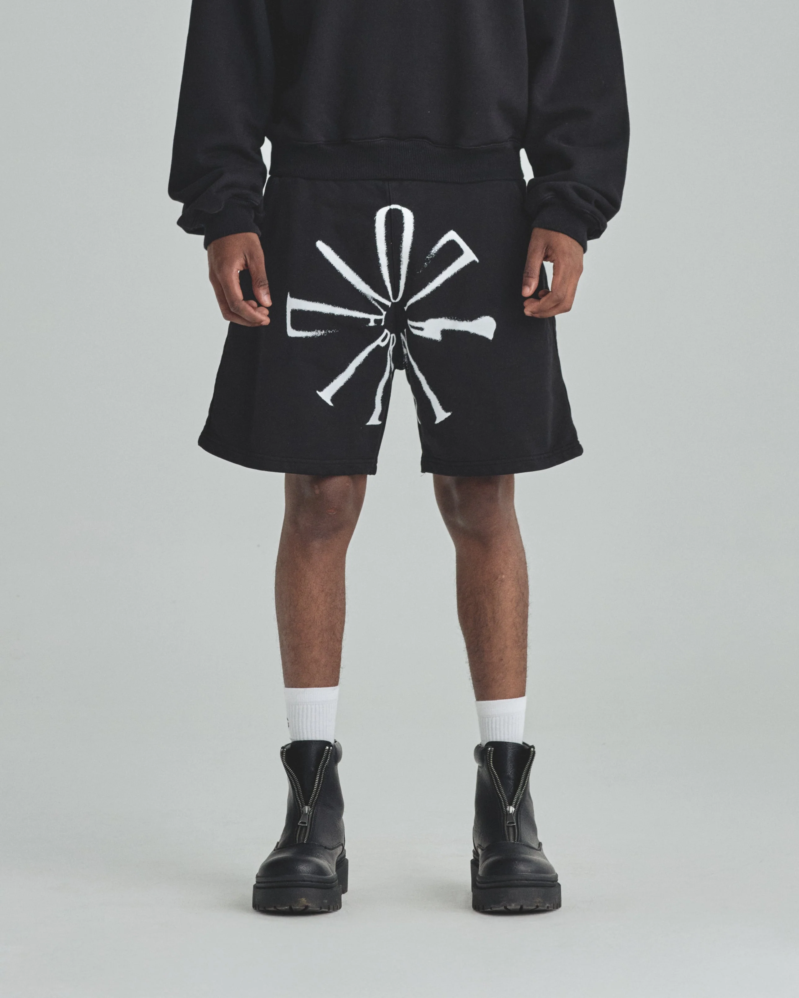 Spring Pray 4 Love Biased Shorts Black - Image 2