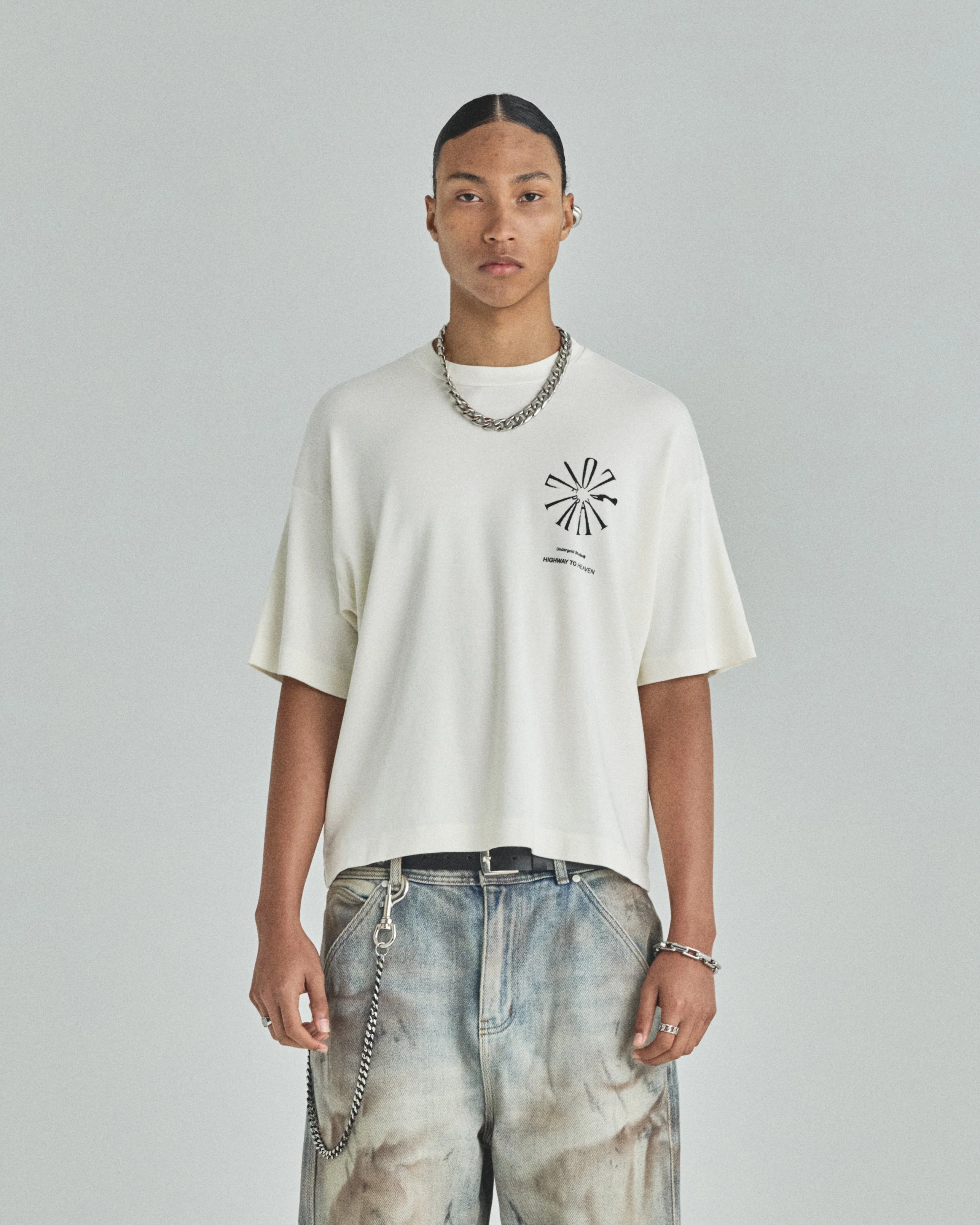 Spring Pray 4 Love Boxy Fit Tshirt White - Image 2