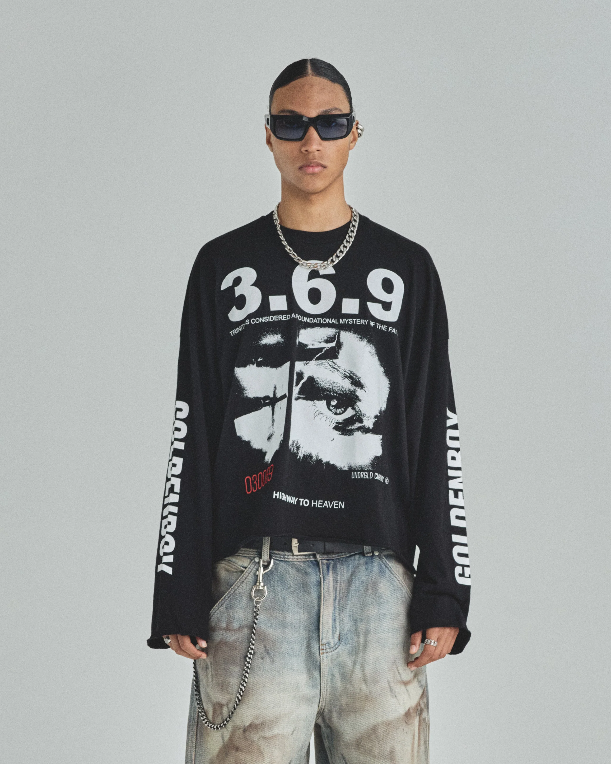 Spring Trinitas Long Sleeve Tshirt Black - Image 2