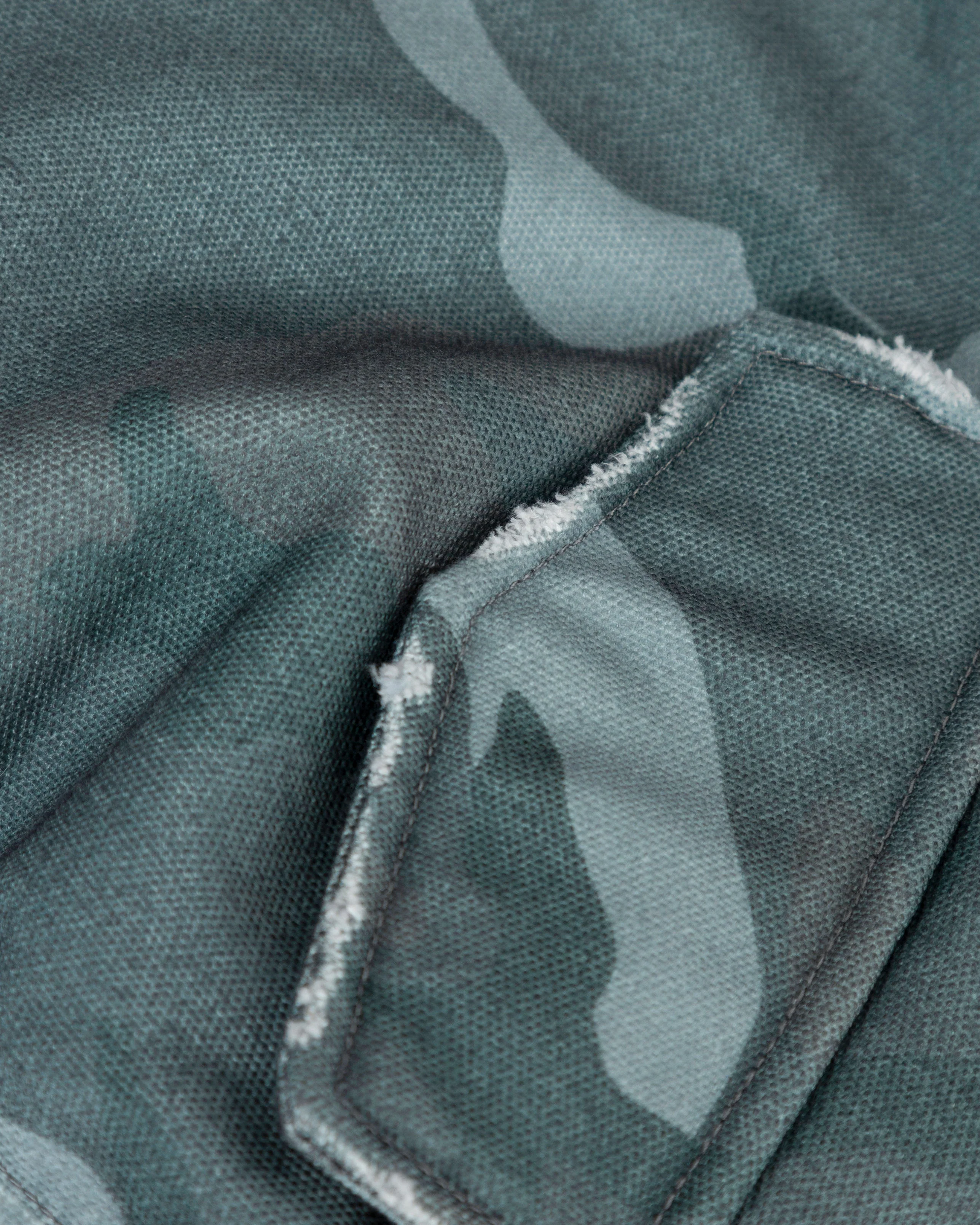Holy State Worn Logo Bomber Jacket Gray Camo - Image 6