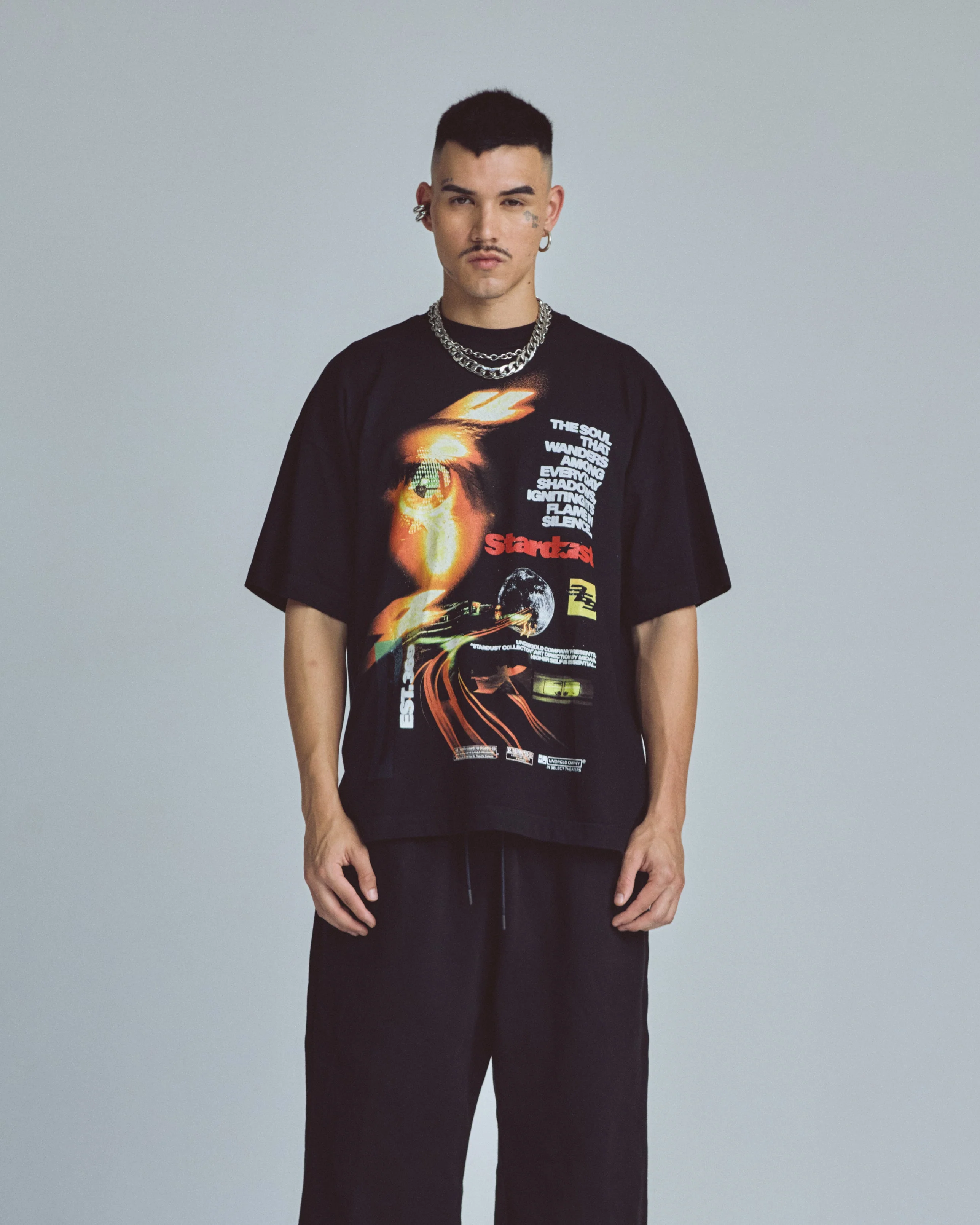Stardust Night Drive Tshirt Black - Image 2