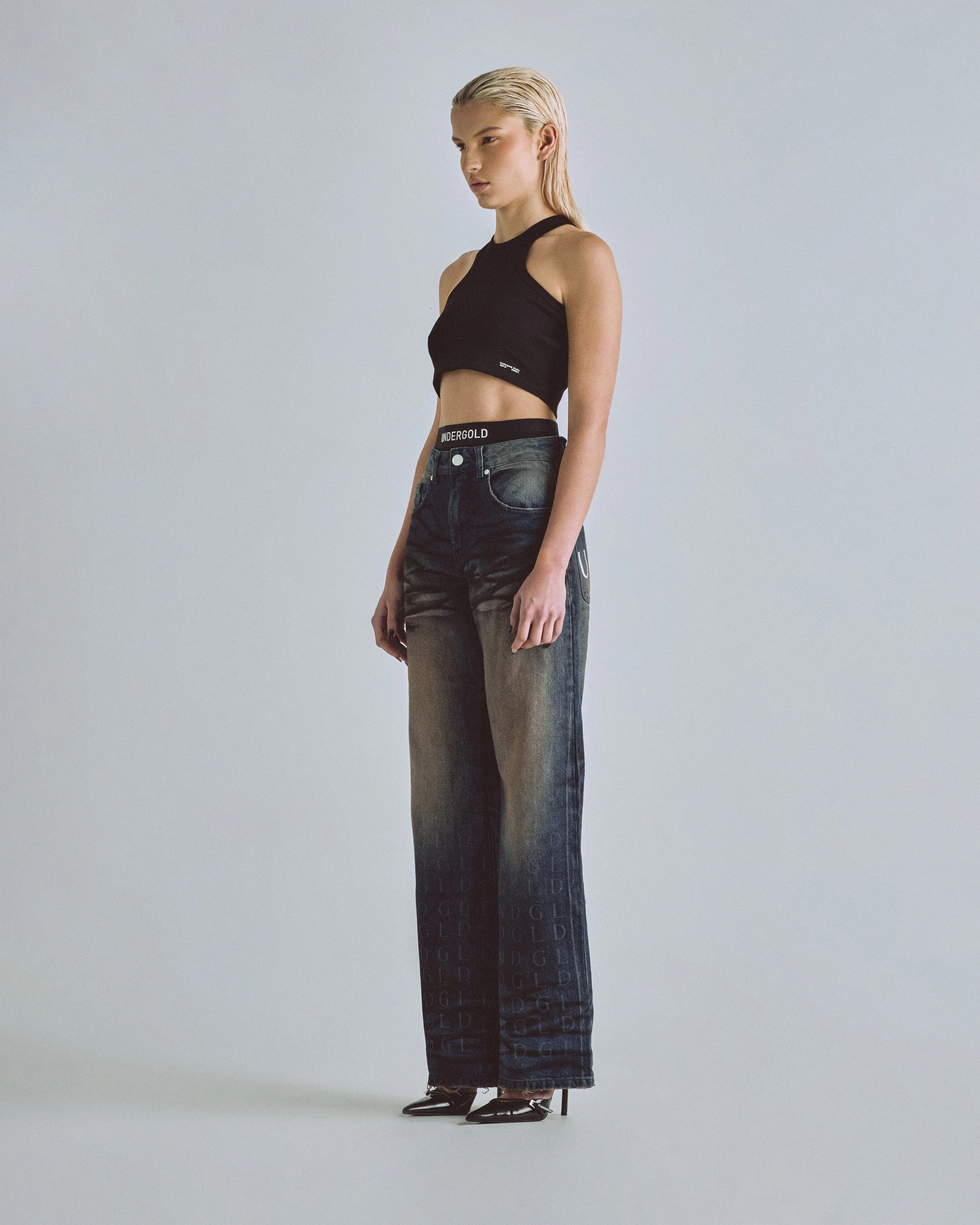 W Basics Undergold Studio Tank Top Black - Image 5
