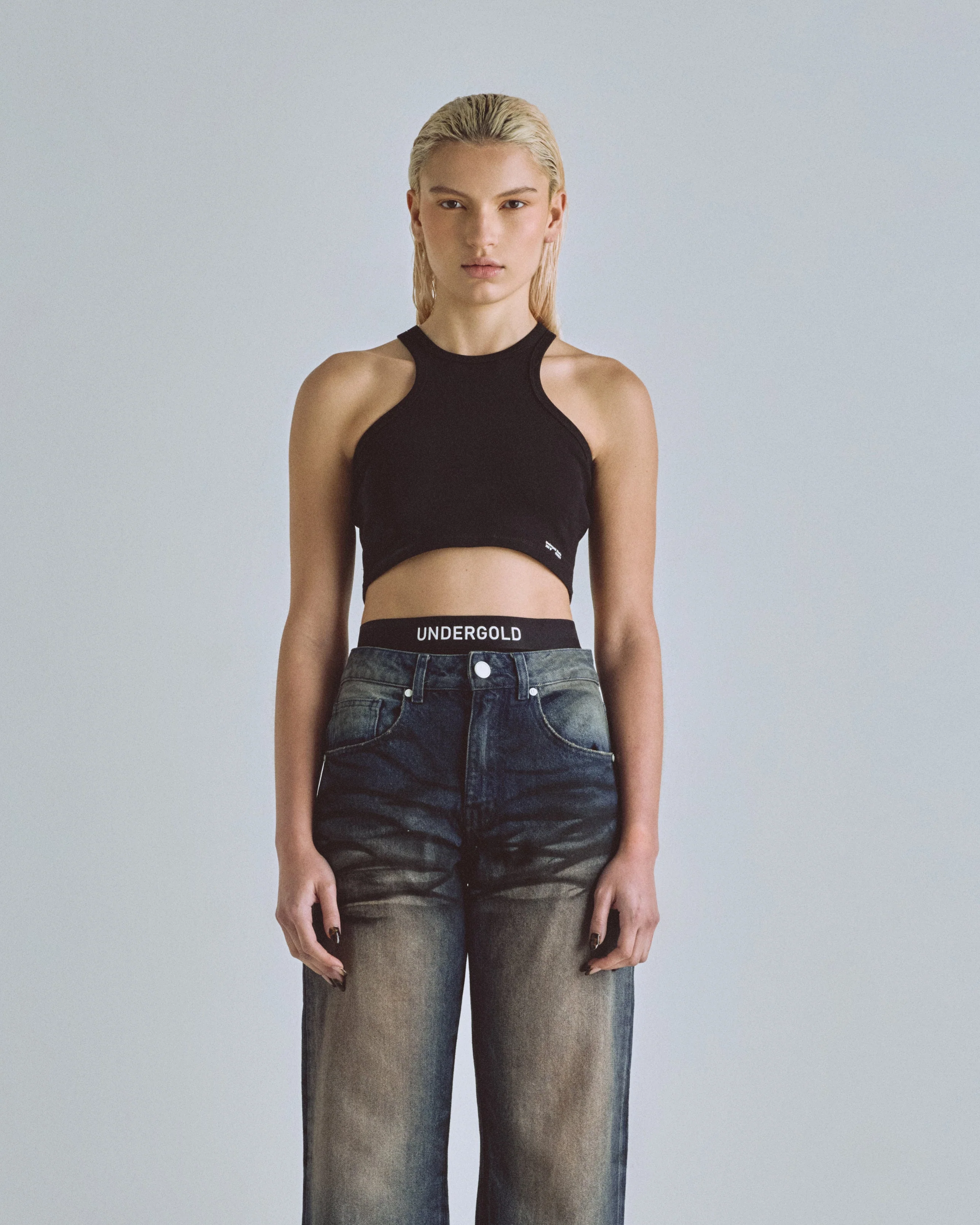W Basics Undergold Studio Tank Top Black - Image 7