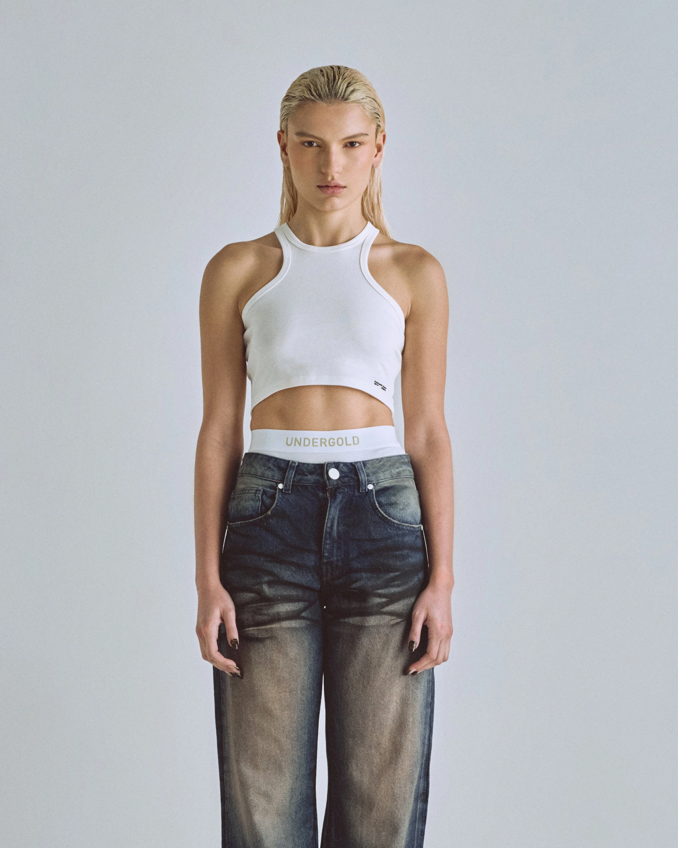 W Basics Undergold Studio Tank Top White - Image 7